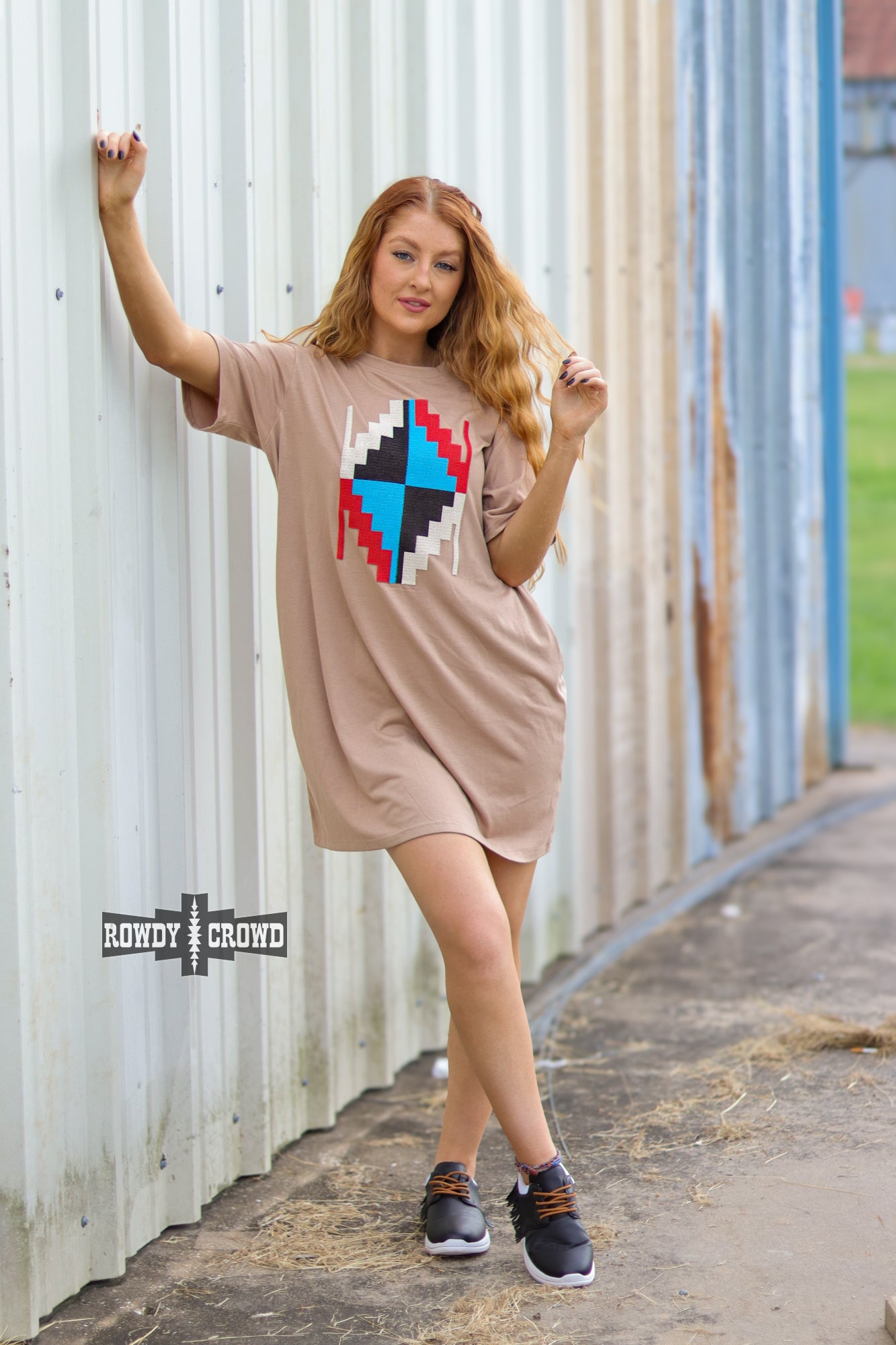 Alamosa Aztec Dress - The Caffeine Cowboy