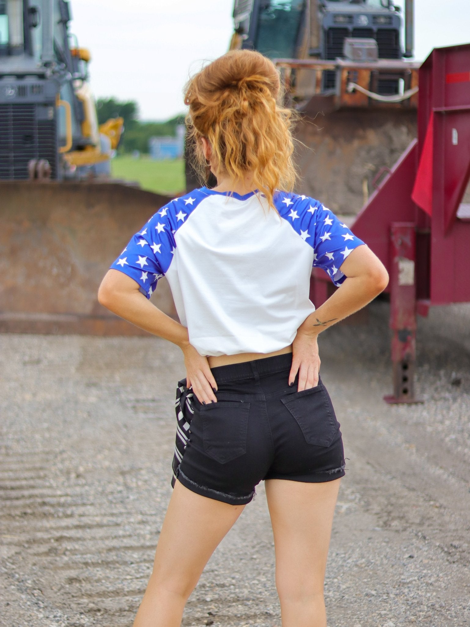 BLACK - Shenandoah Stud Shorts - The Caffeine Cowboy