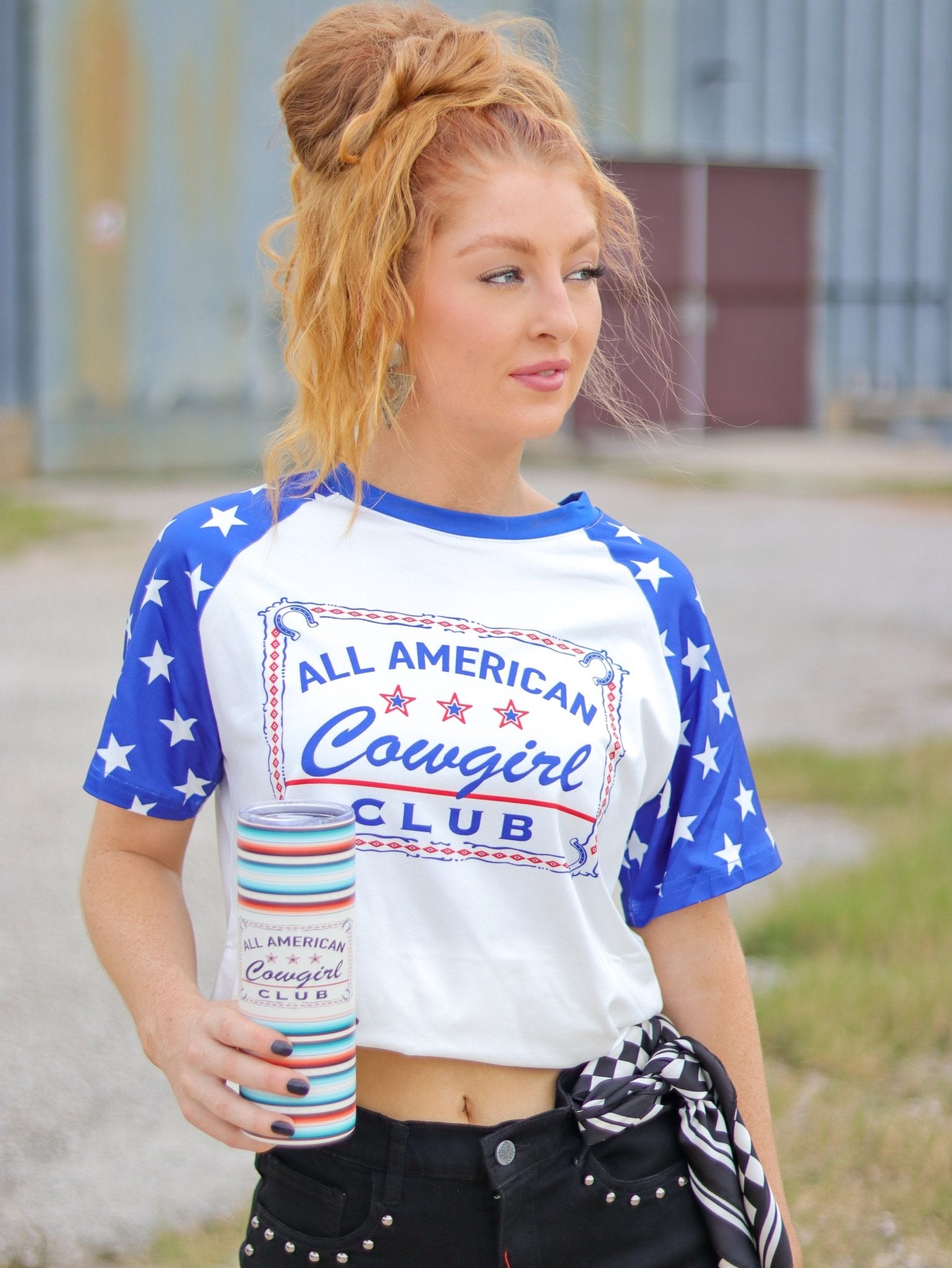 Americana Cowgirl Tumbler - The Caffeine Cowboy