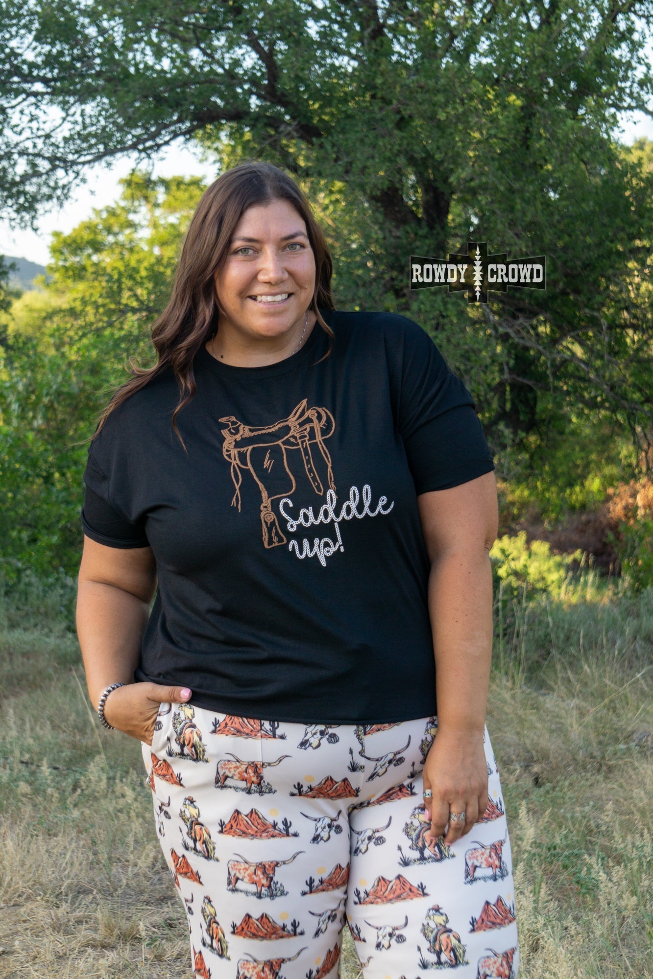 Saddle Up Tee - The Caffeine Cowboy