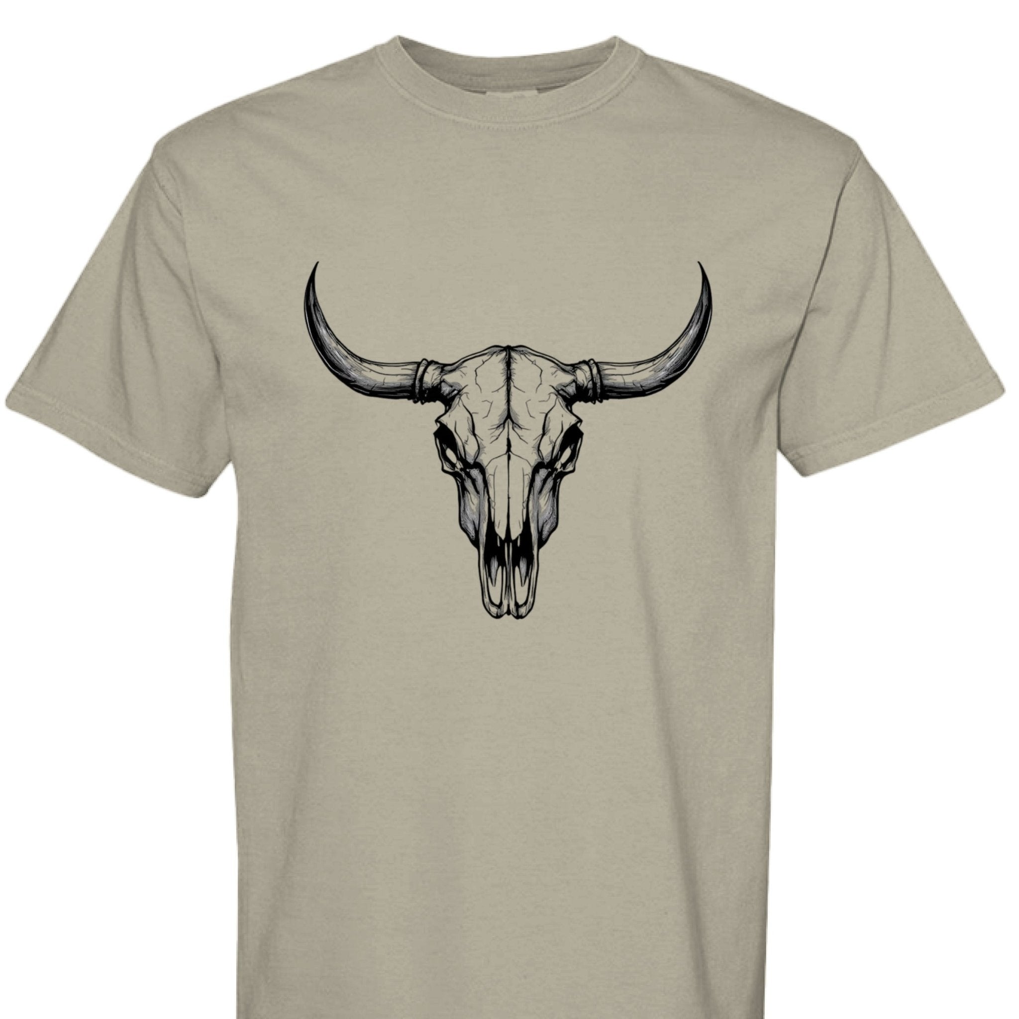 Western Bull Skull - The Caffeine Cowboy