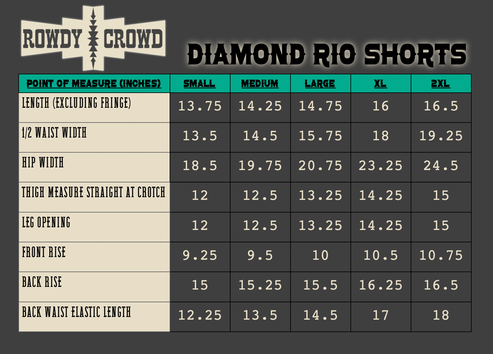 Diamond Rio Shorts - The Caffeine Cowboy