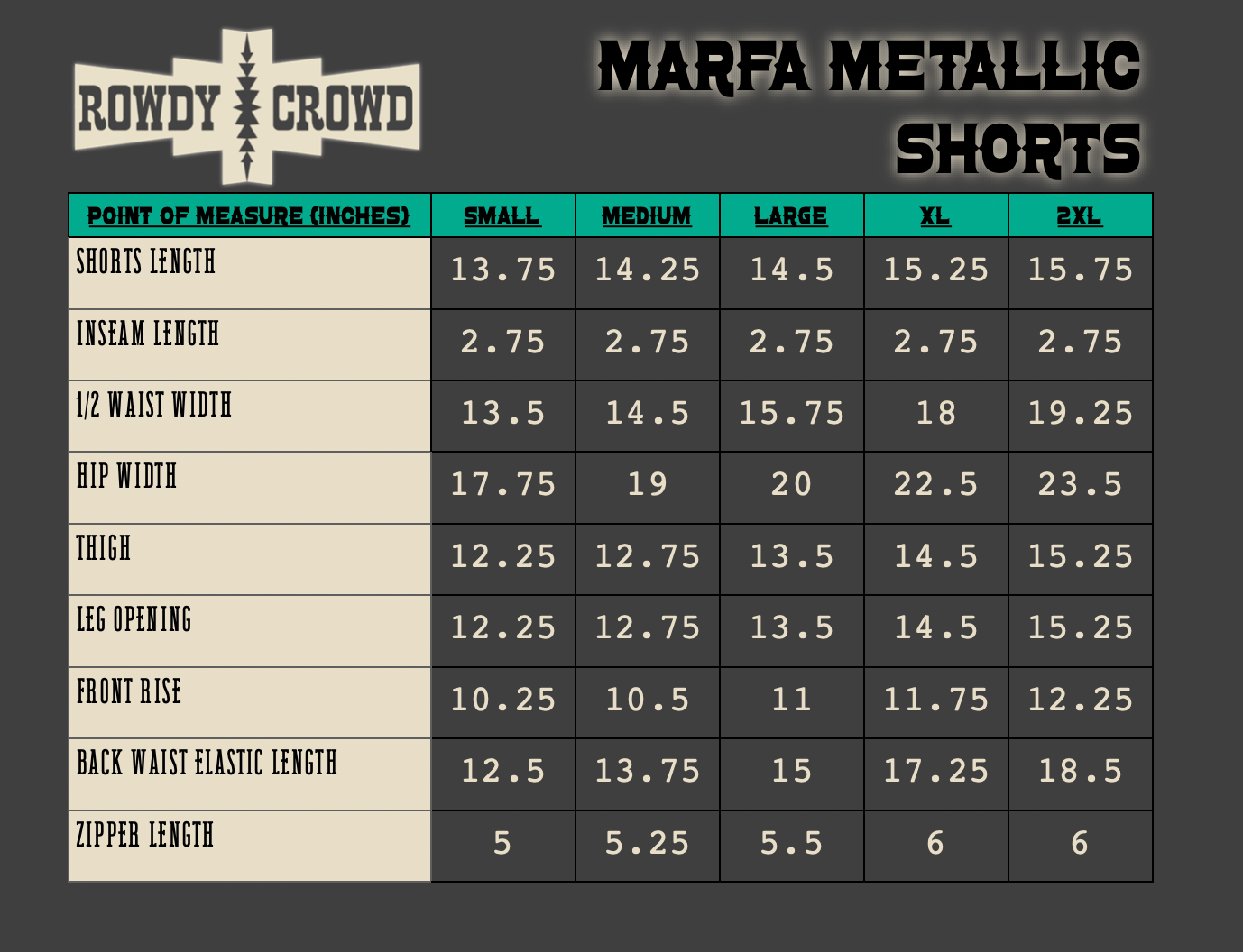 Marfa Metallic Shorts - The Caffeine Cowboy