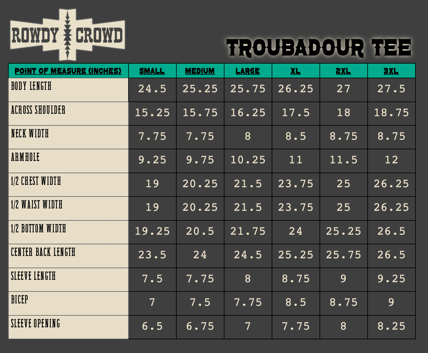 Troubadour Tee - The Caffeine Cowboy