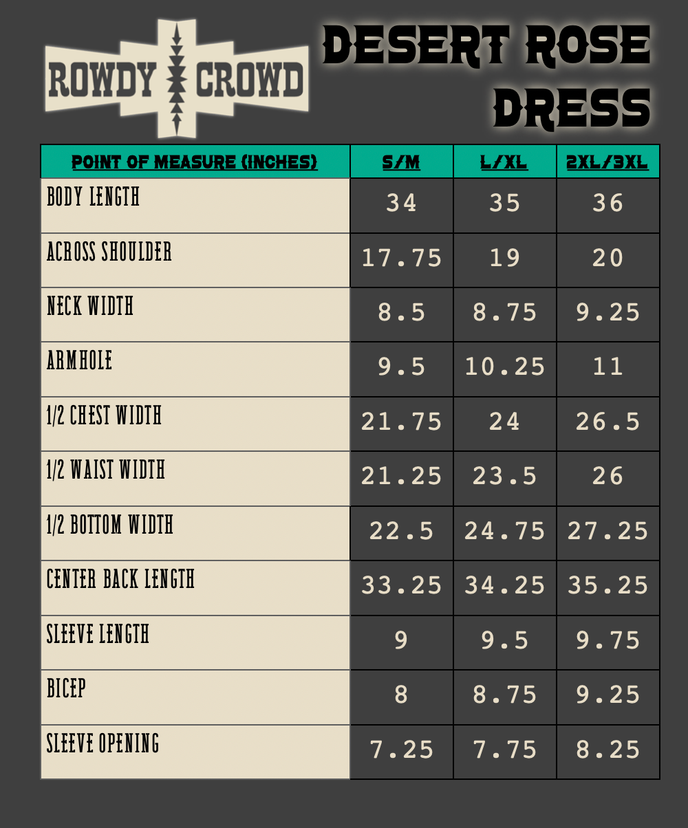 Desert Rose Dress - The Caffeine Cowboy