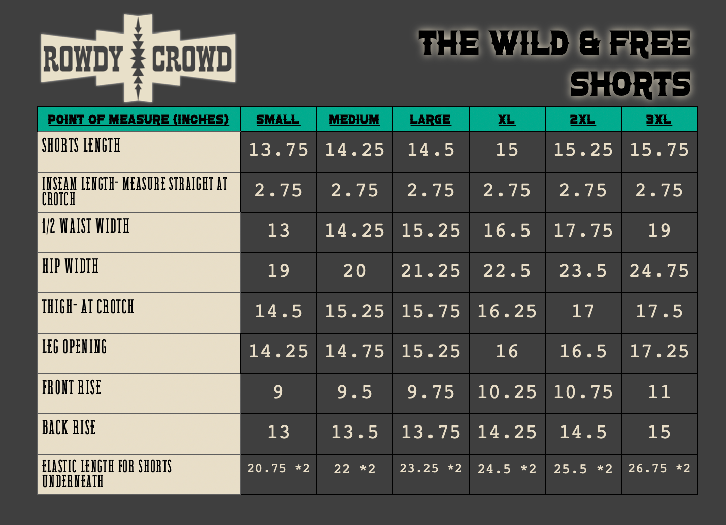The Wild & Free Shorts - The Caffeine Cowboy