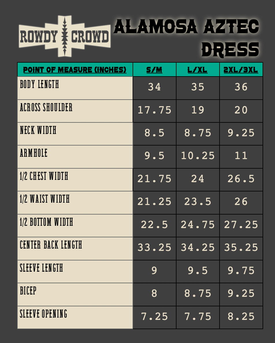 Alamosa Aztec Dress - The Caffeine Cowboy