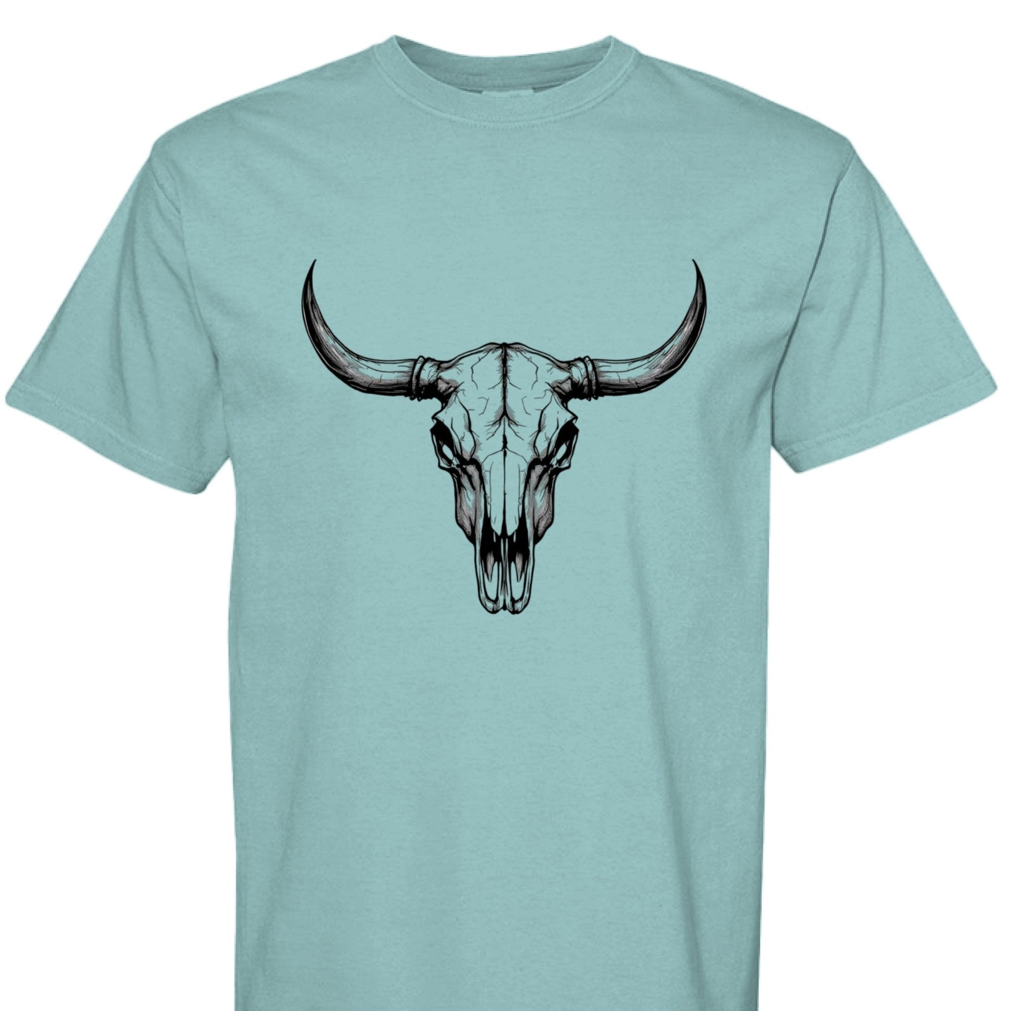 Western Bull Skull - The Caffeine Cowboy