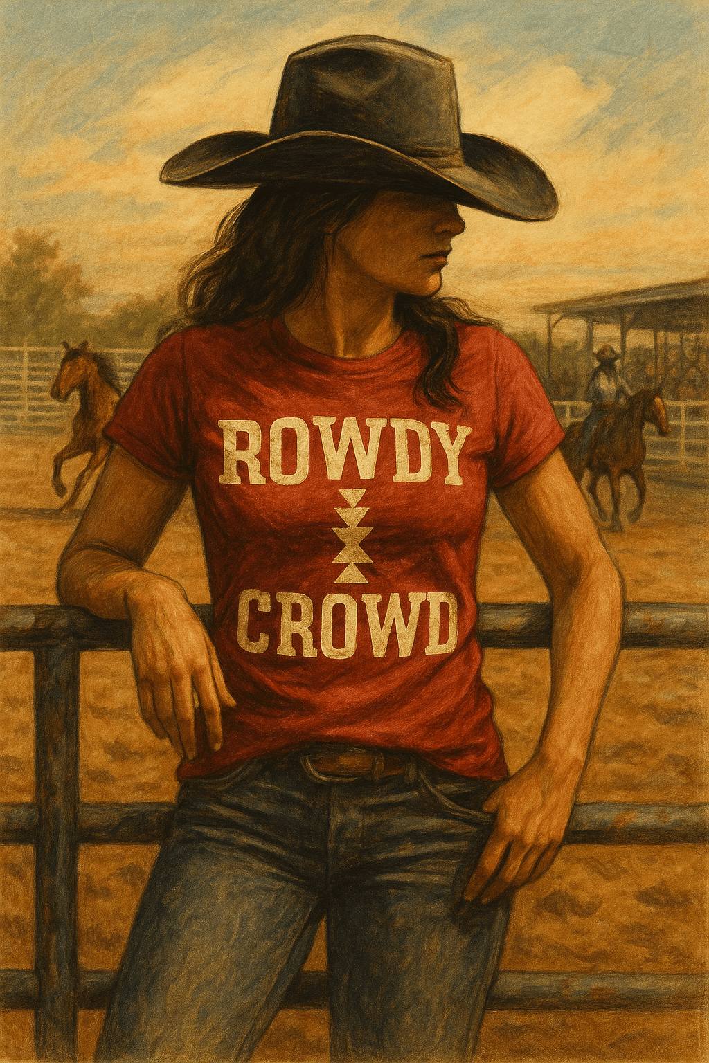 Rowdy Crowd - Tee's - The Caffeine Cowboy