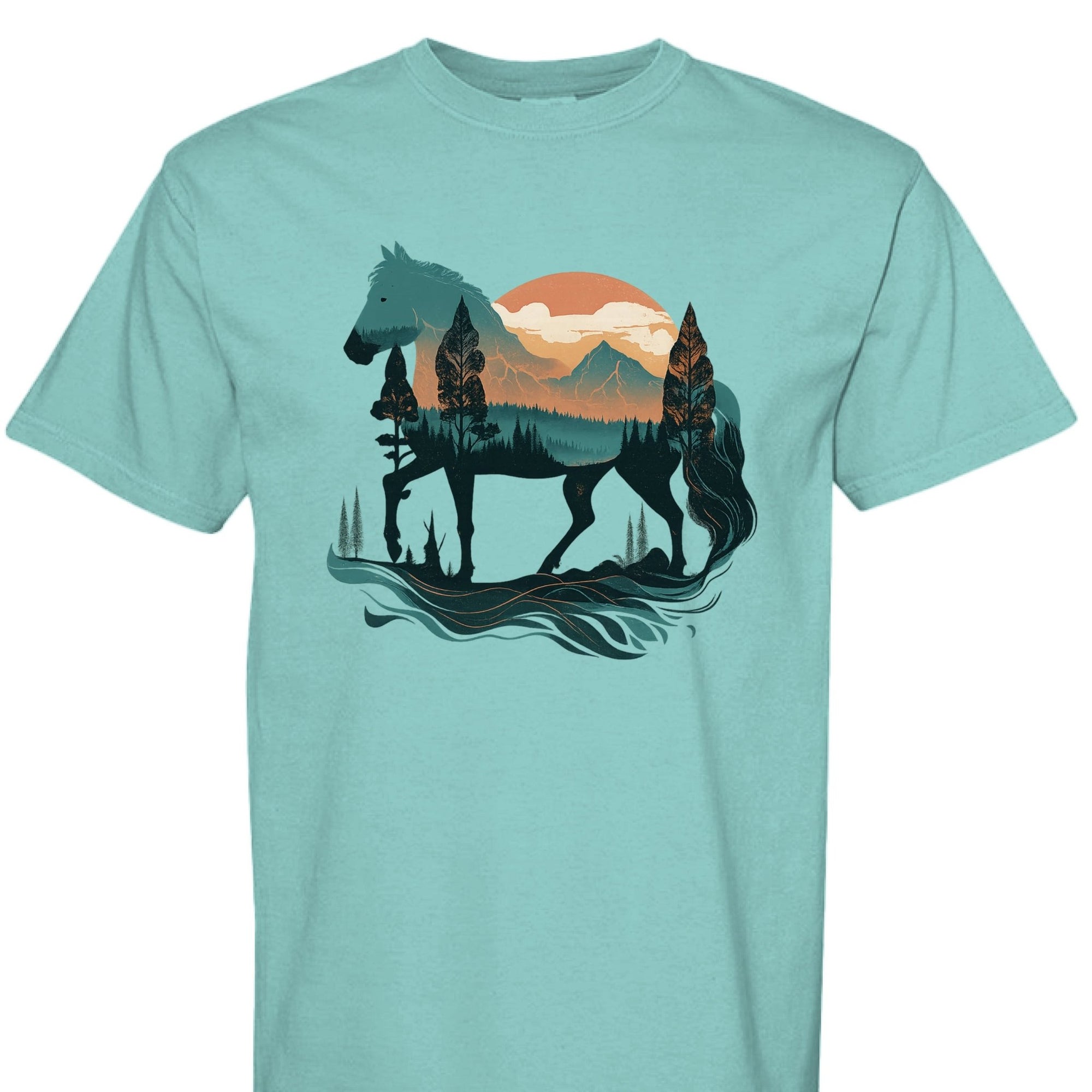Wild Horse Mountain Tee - The Caffeine Cowboy
