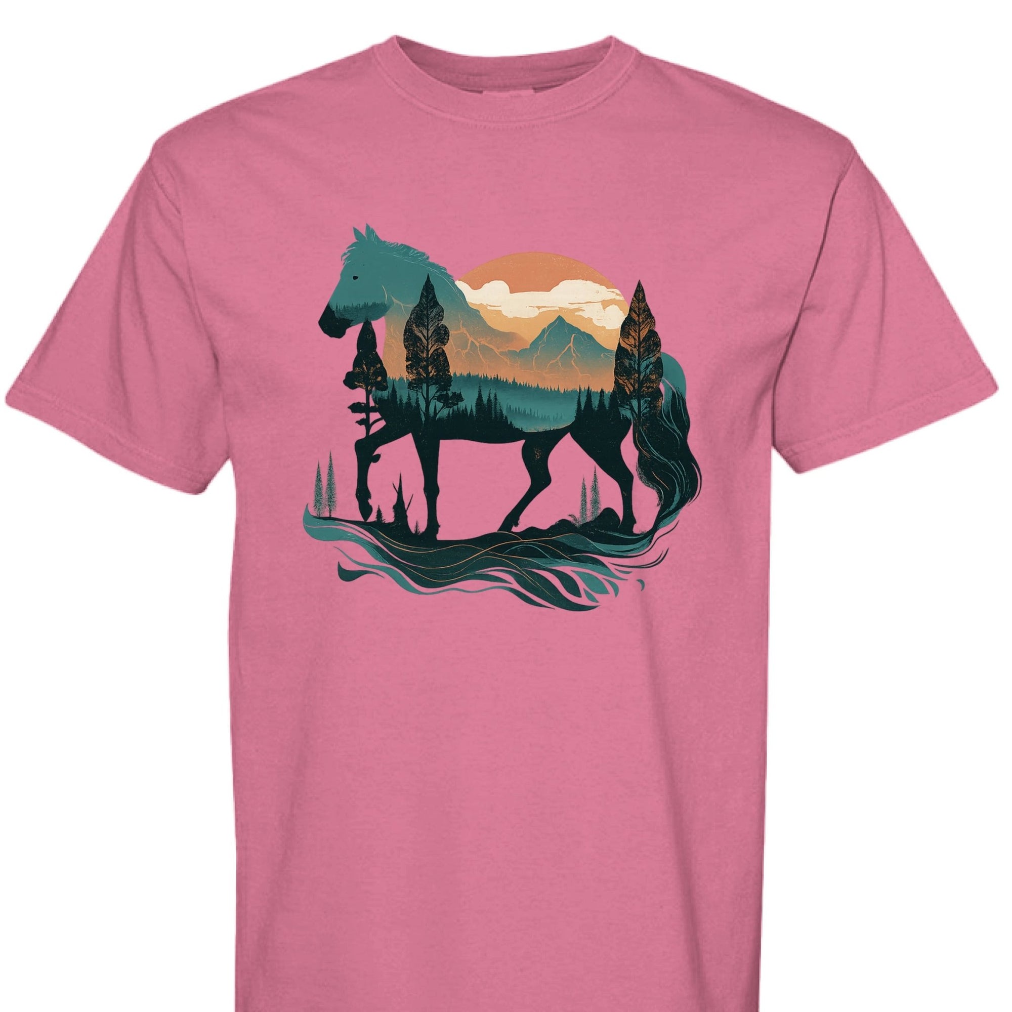Wild Horse Mountain Tee - The Caffeine Cowboy