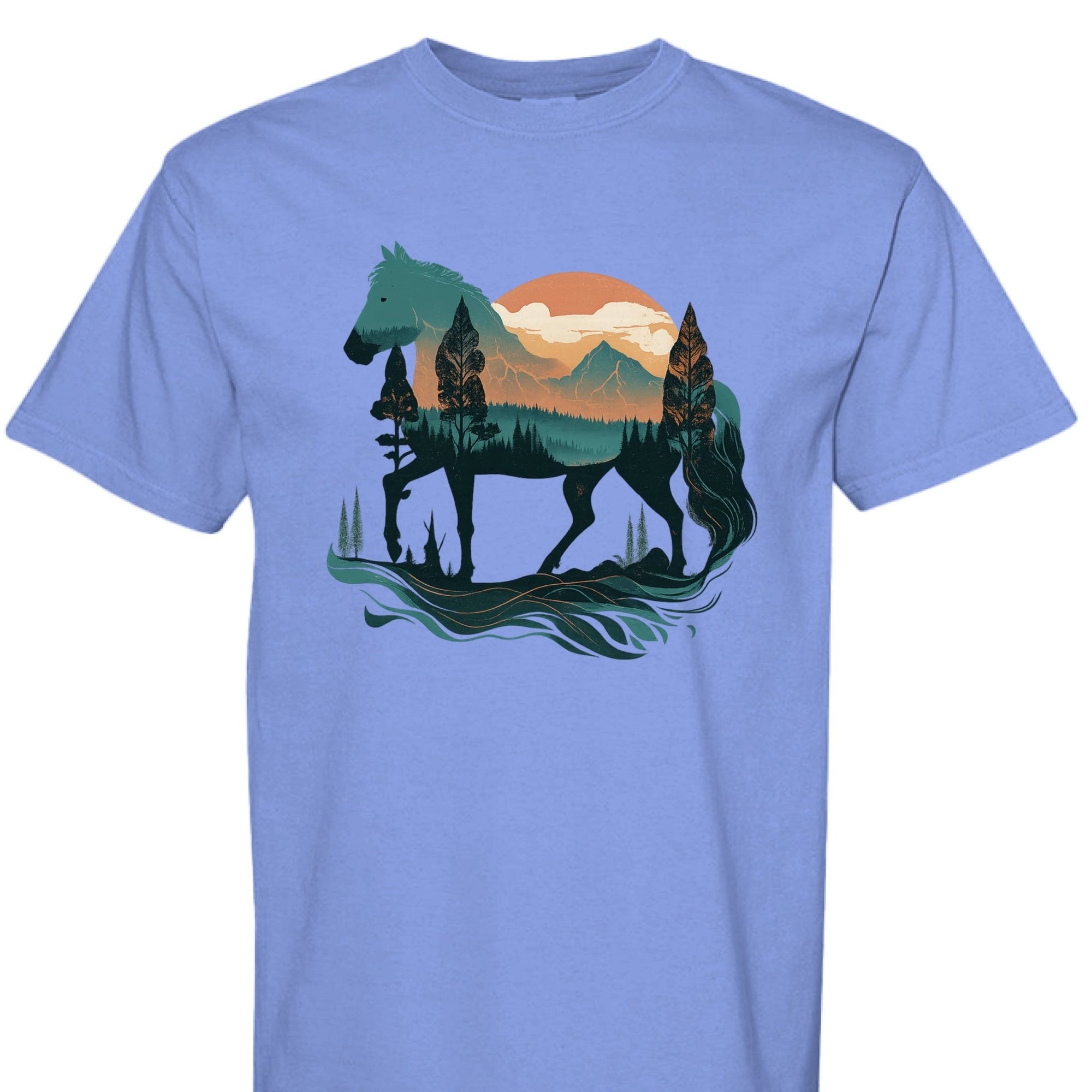 Wild Horse Mountain Tee - The Caffeine Cowboy
