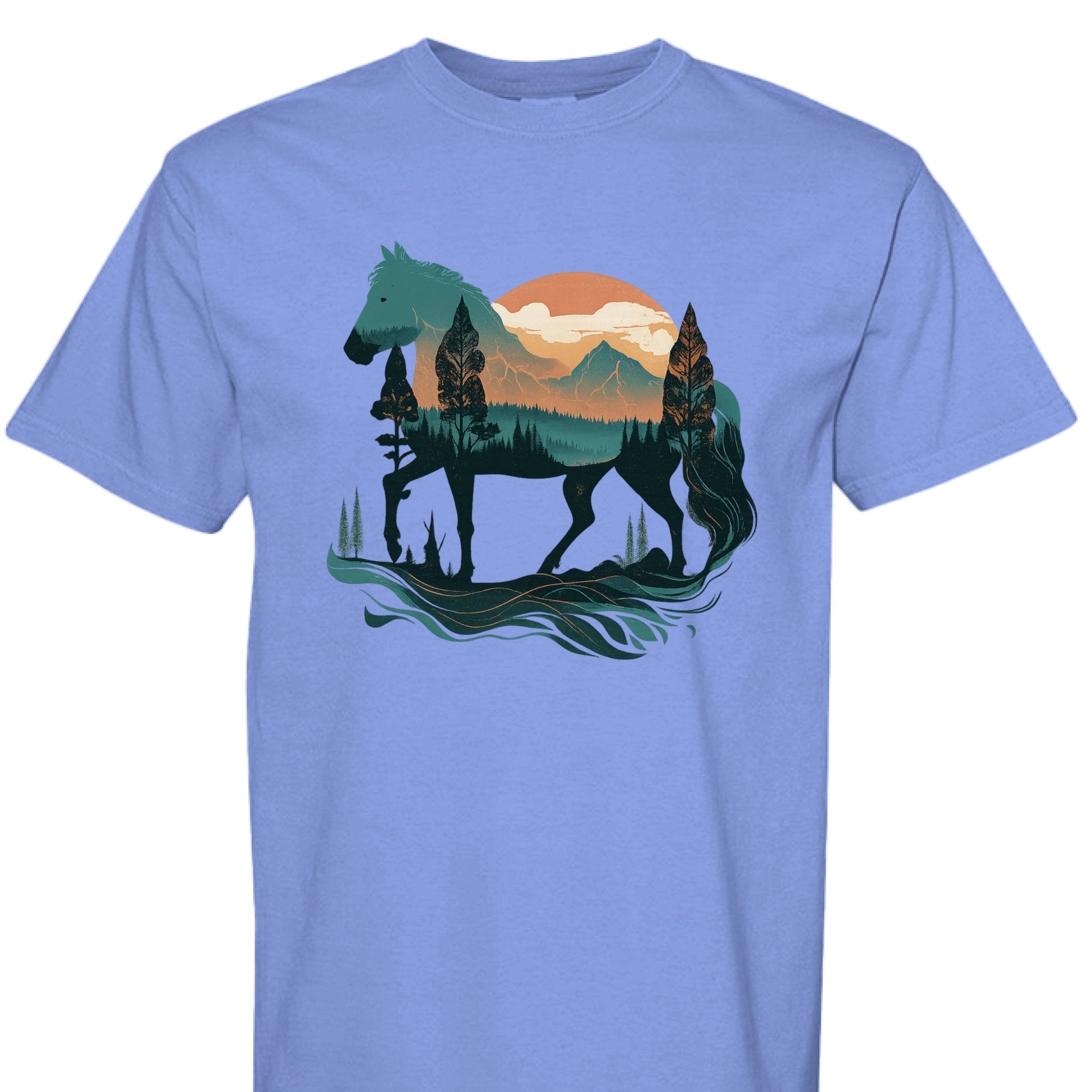 Wild Horse Mountain Tee - The Caffeine Cowboy