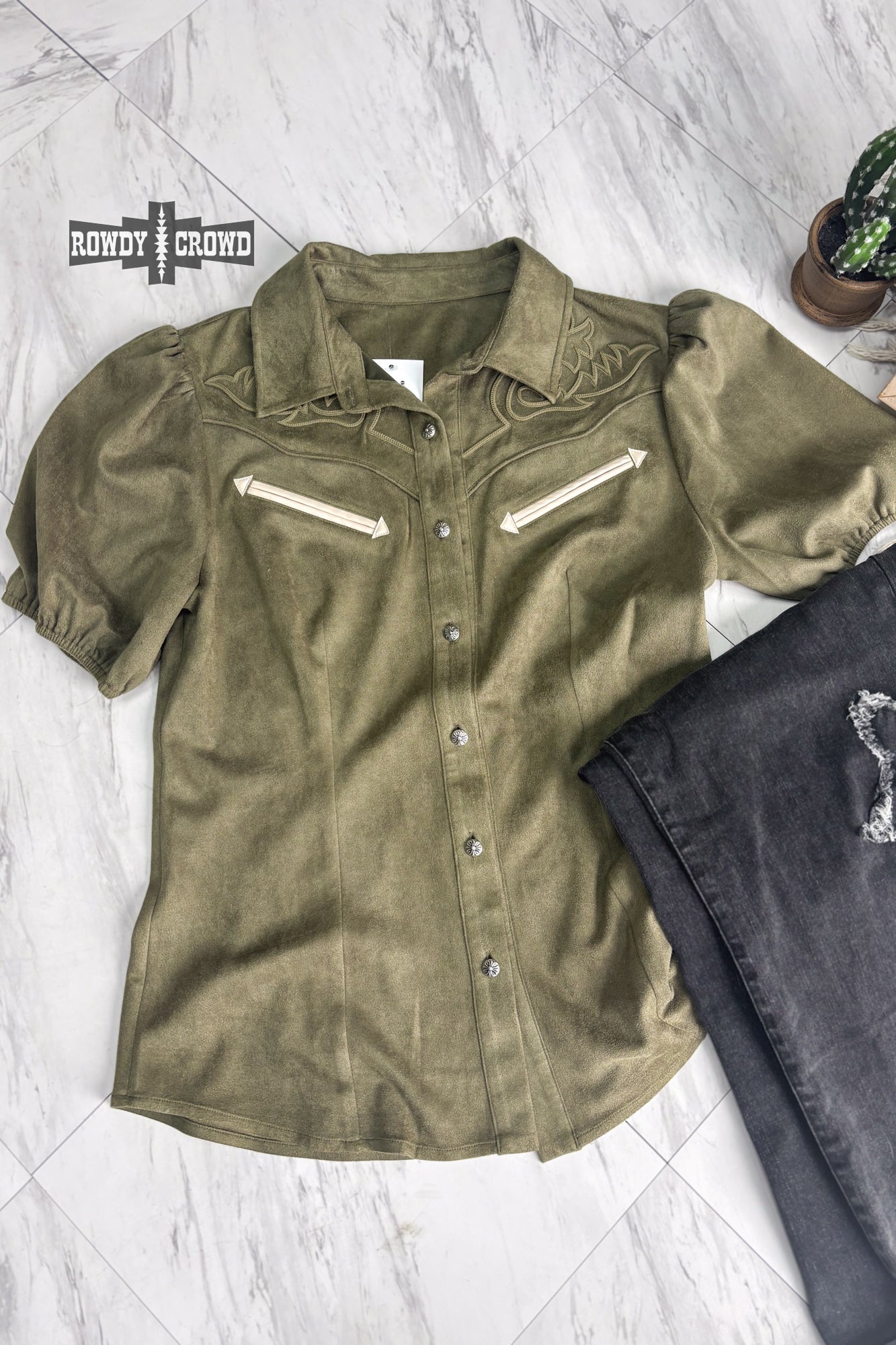 OLIVE - Calaboose Top - The Caffeine Cowboy