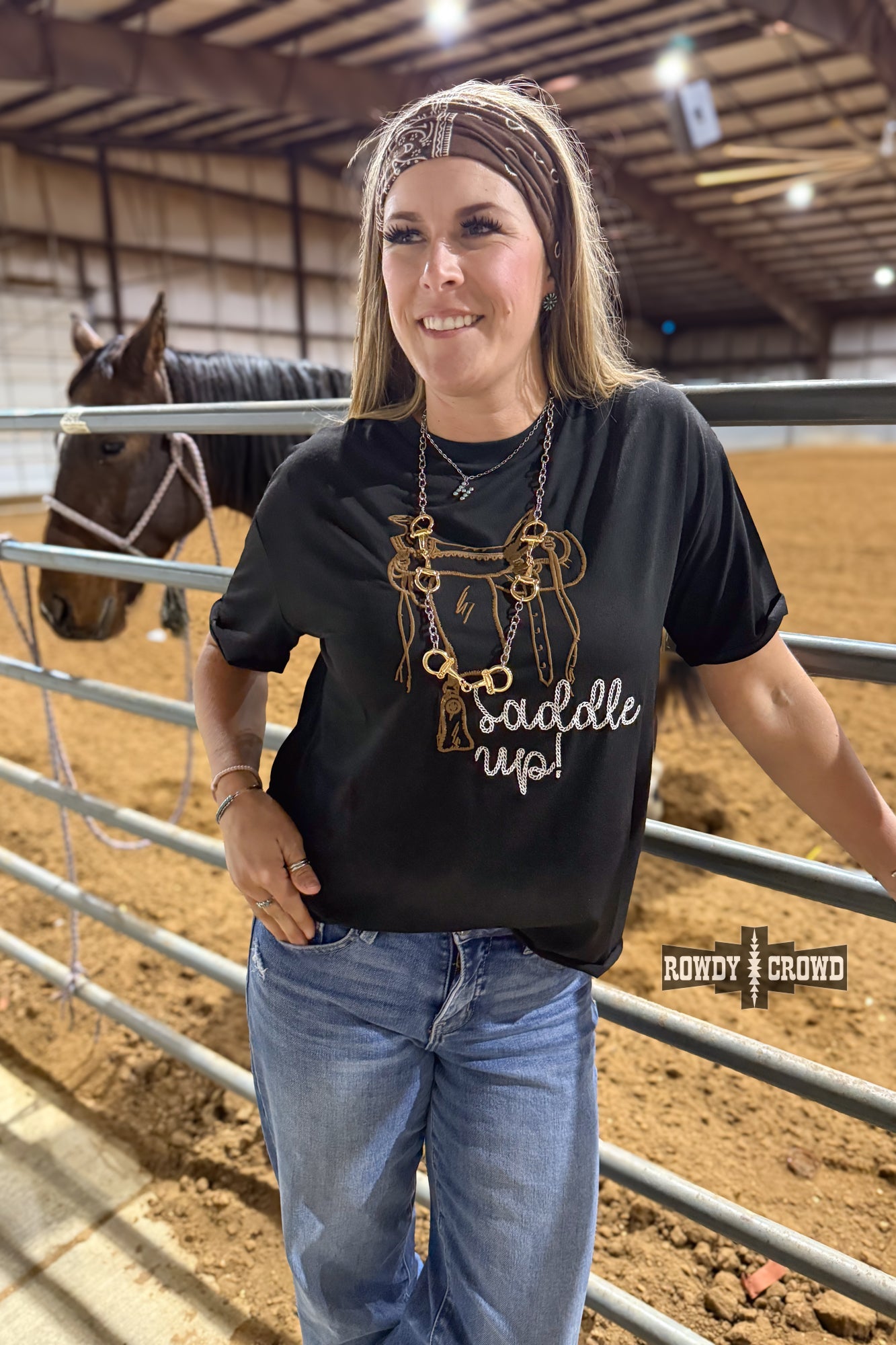 Saddle Up Tee - The Caffeine Cowboy