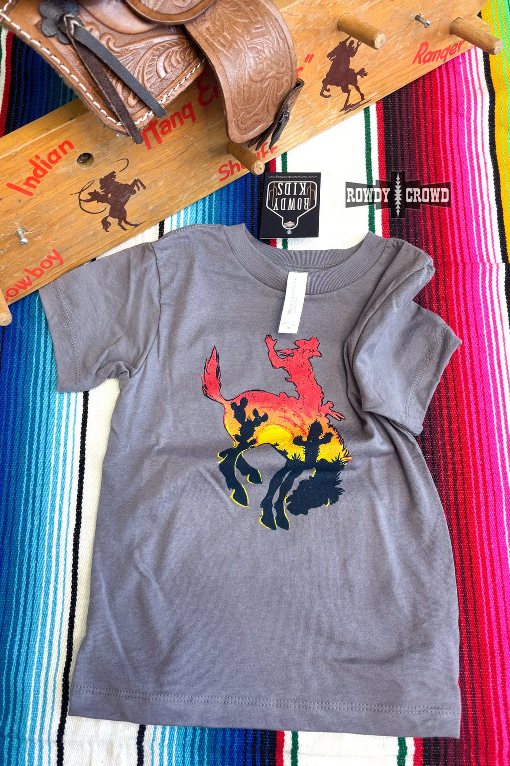 KIDS Bowie Bronc Tee - The Caffeine Cowboy