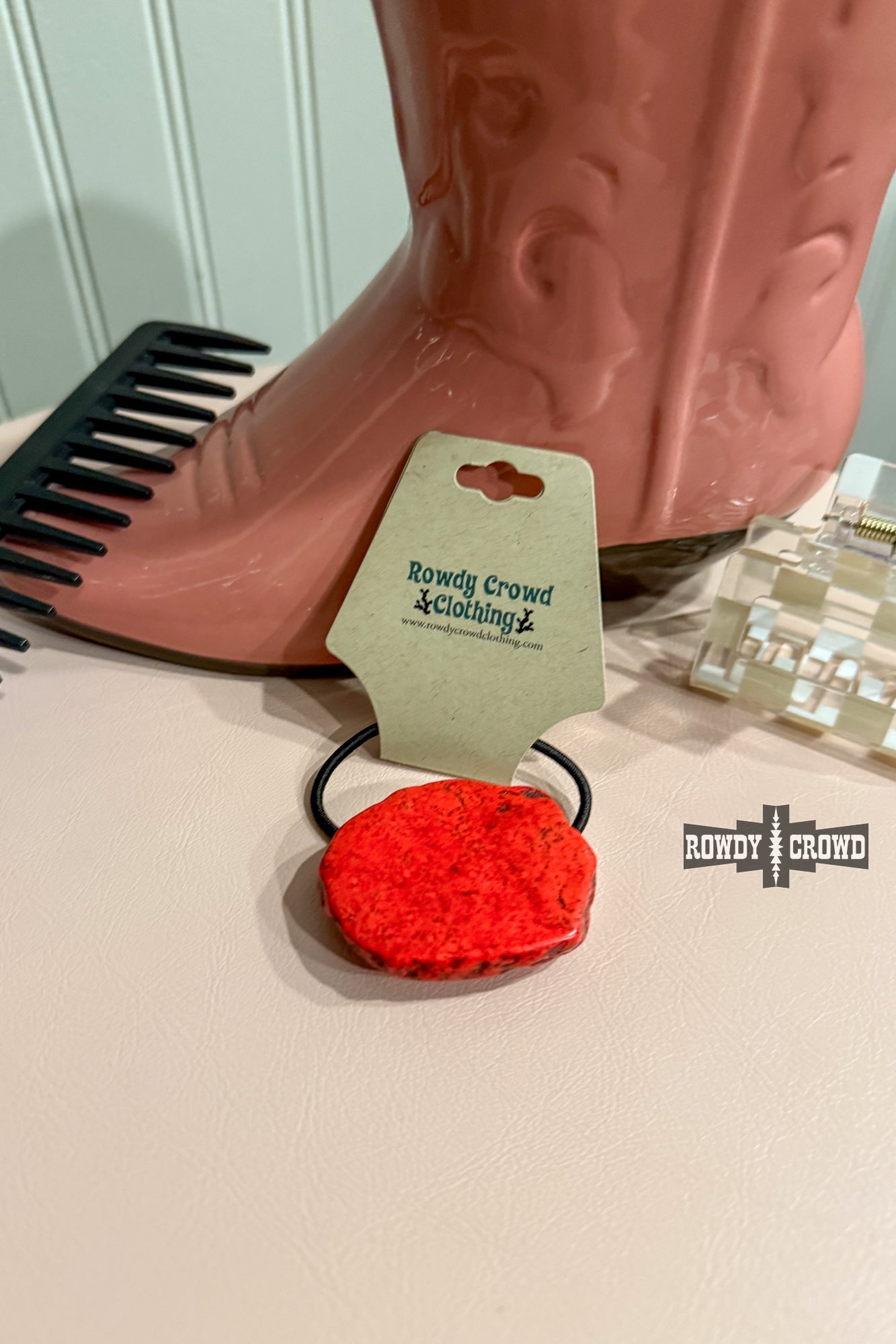 Red Rock Ponytail Holder - The Caffeine Cowboy