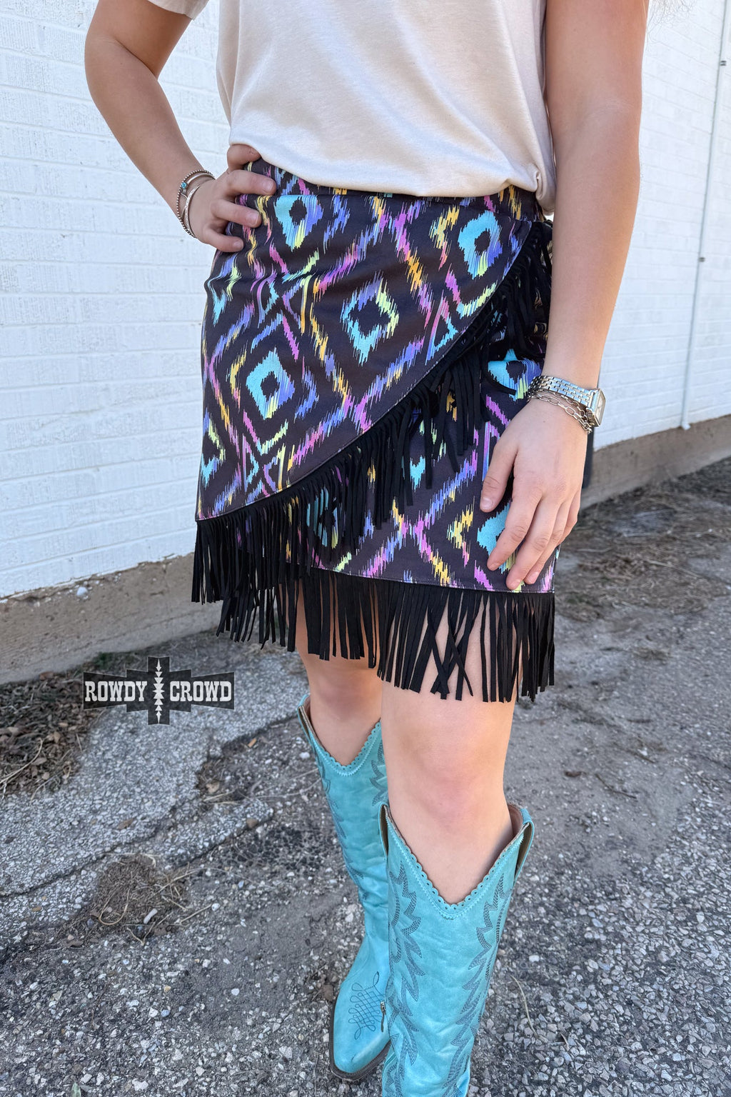 Far Out Fringe Skirt - The Caffeine Cowboy