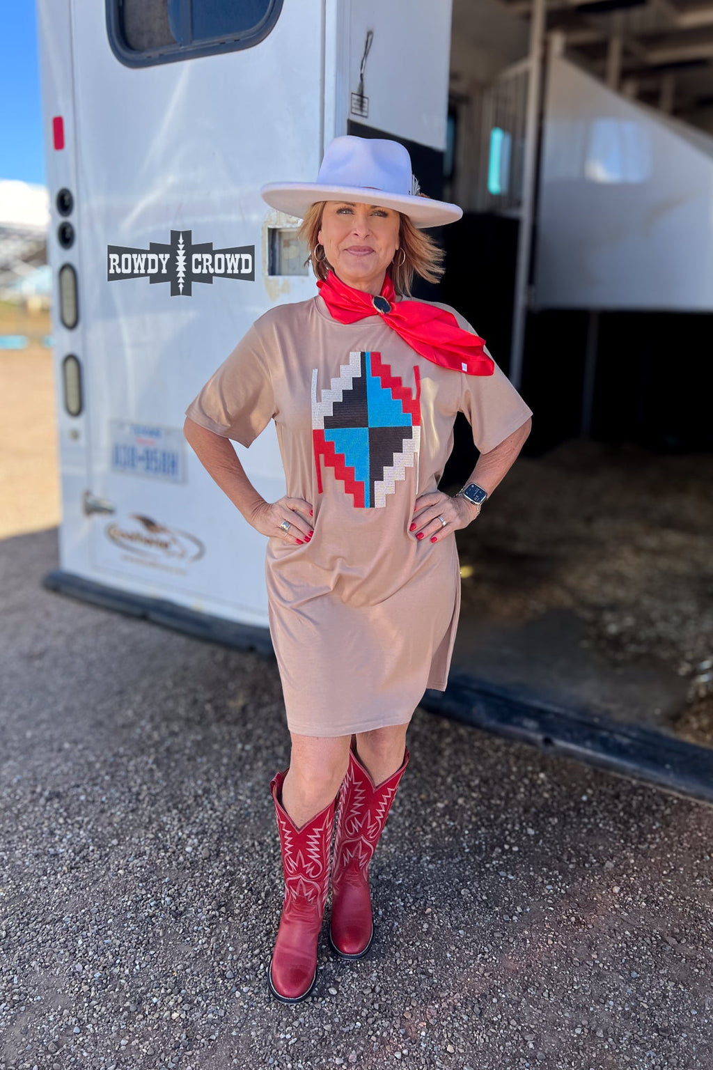 Alamosa Aztec Dress - The Caffeine Cowboy