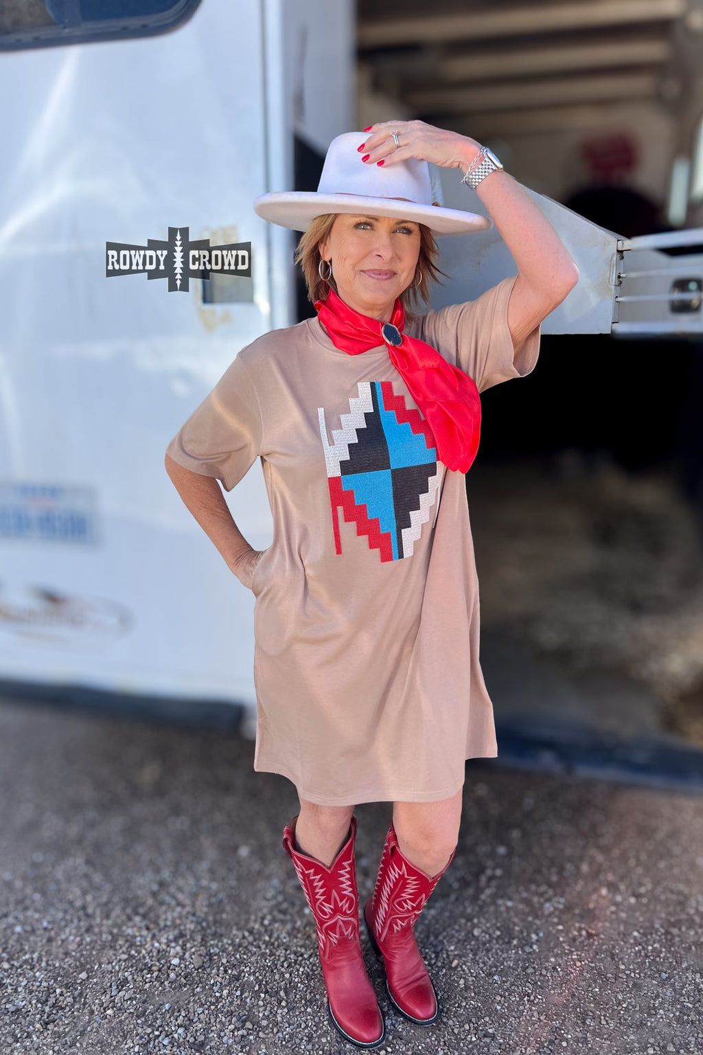 Alamosa Aztec Dress - The Caffeine Cowboy