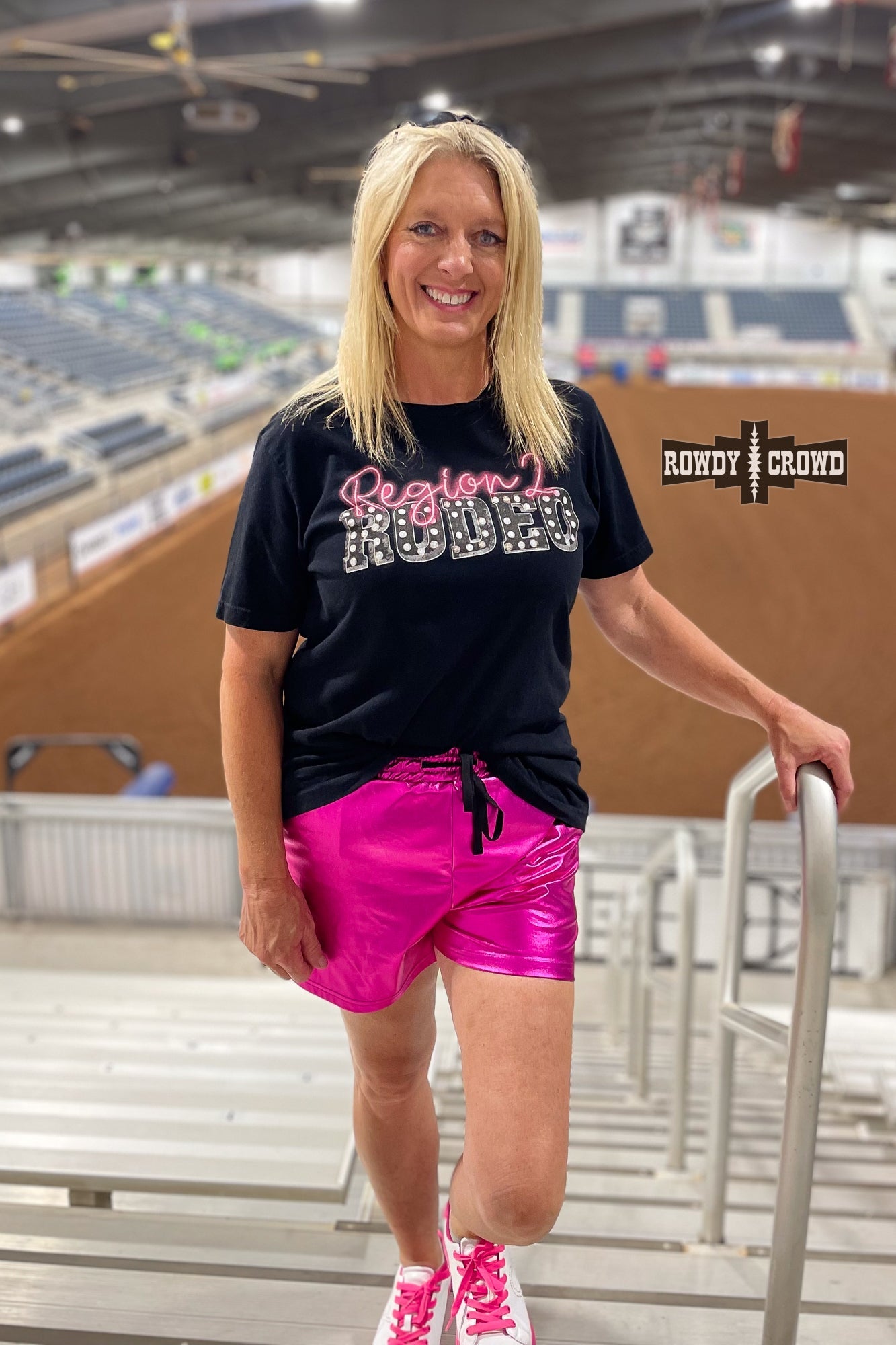 Pink Metallic Shorts - The Caffeine Cowboy