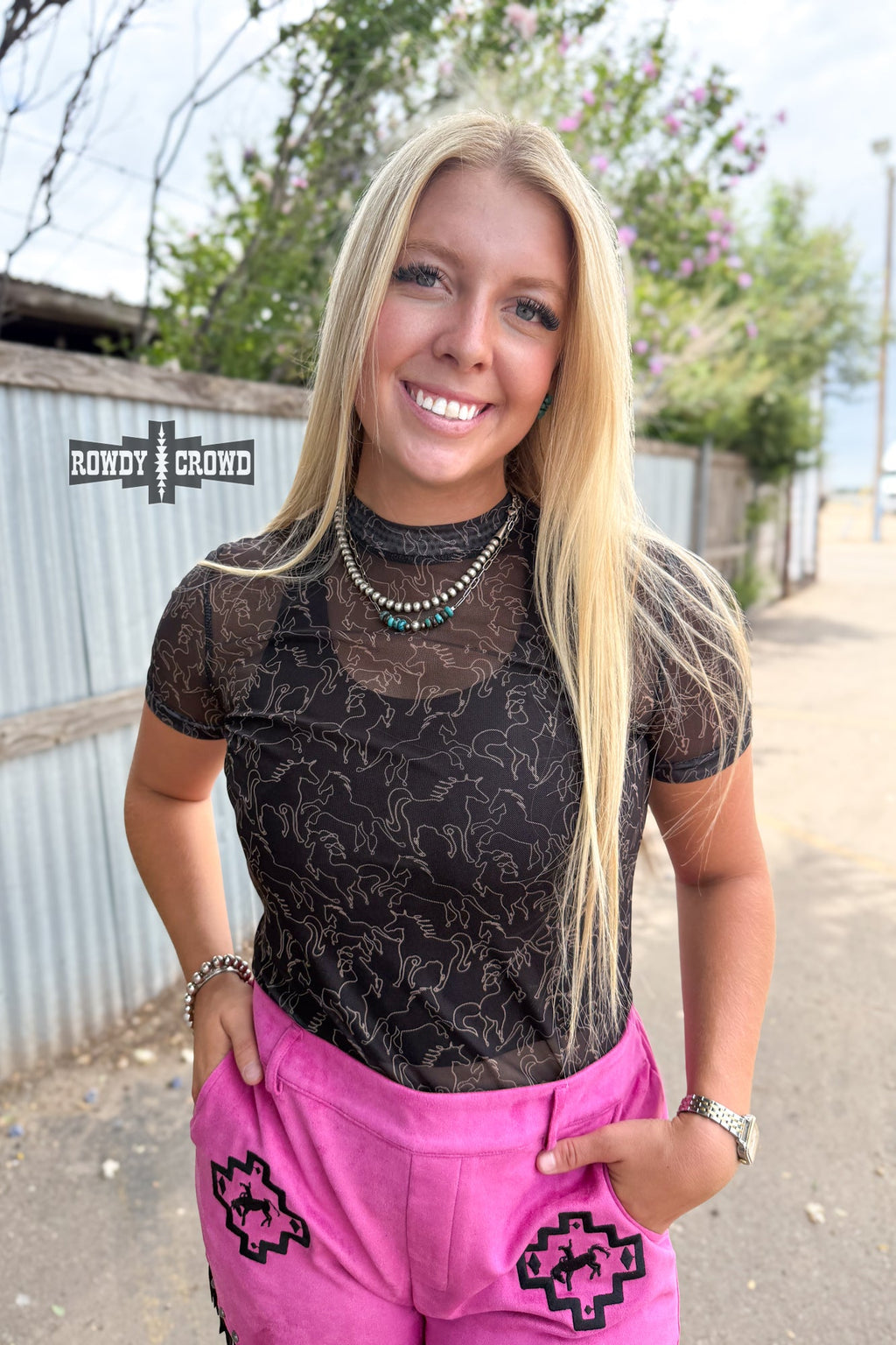 Lariat Mesh Top - The Caffeine Cowboy