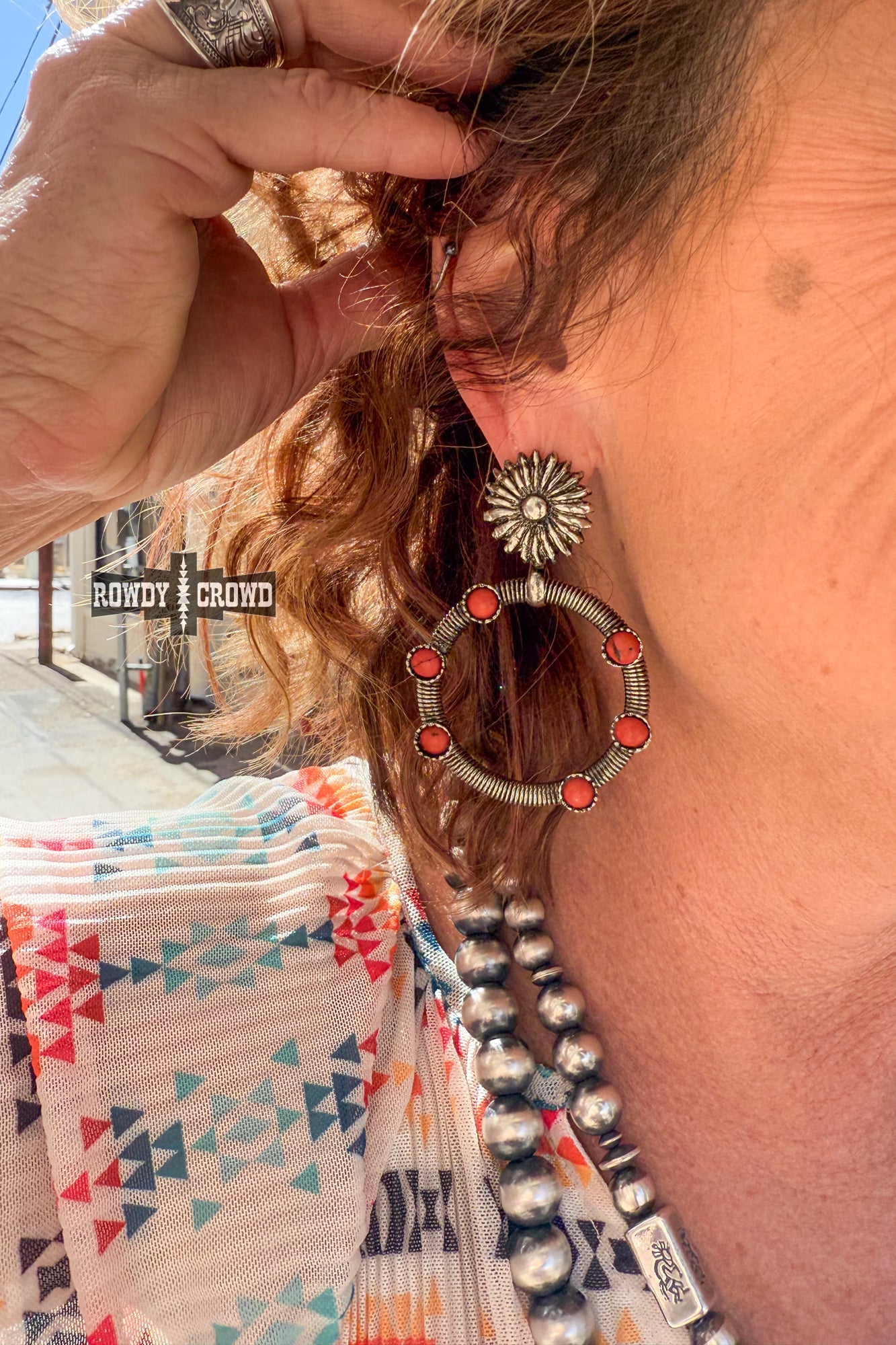Red Hondo Earrings - The Caffeine Cowboy