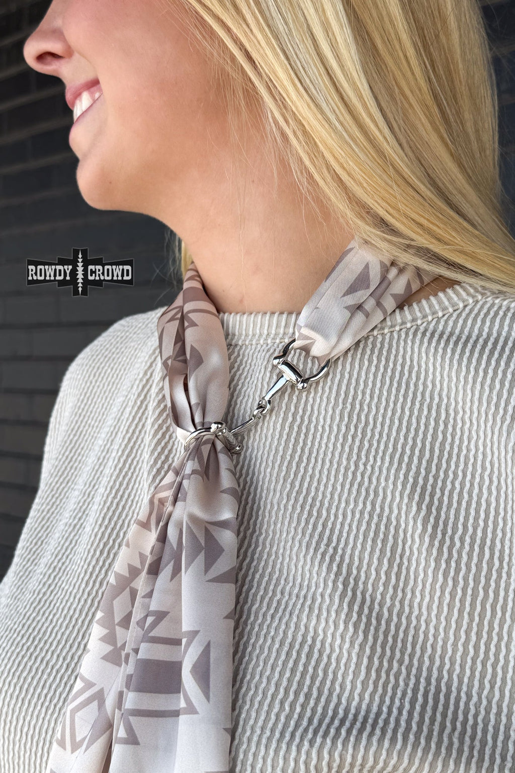 Snazzy Snaffle Scarf Slide - The Caffeine Cowboy