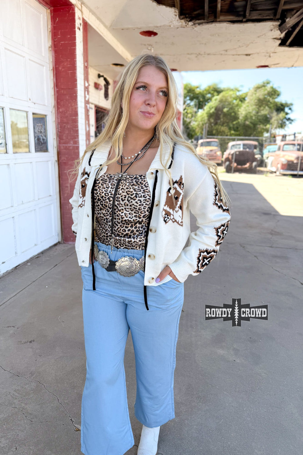 Cool Horse Cardigan - The Caffeine Cowboy
