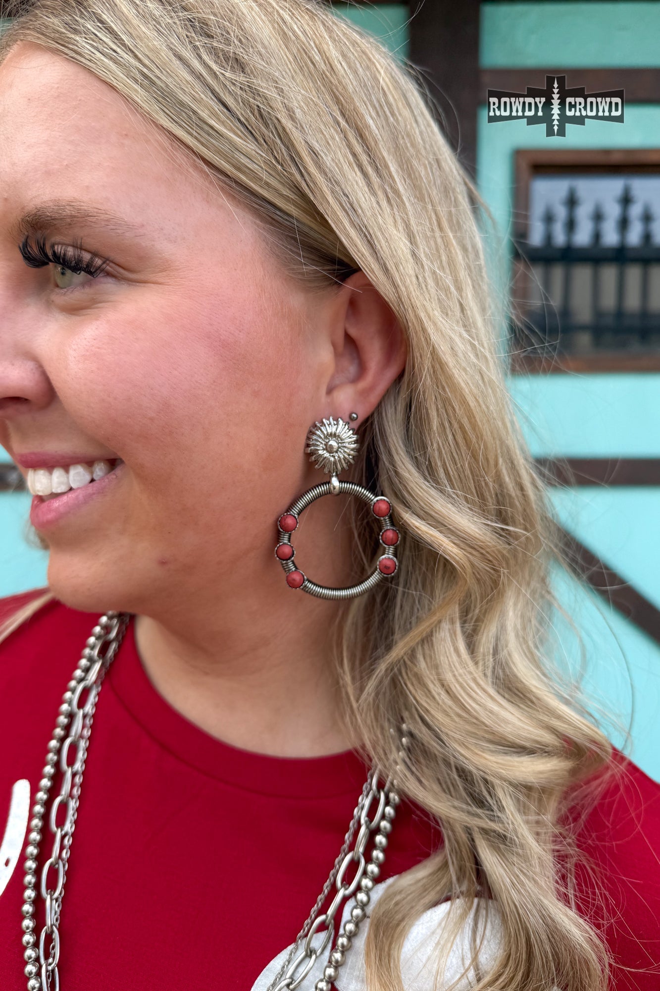 Red Hondo Earrings - The Caffeine Cowboy