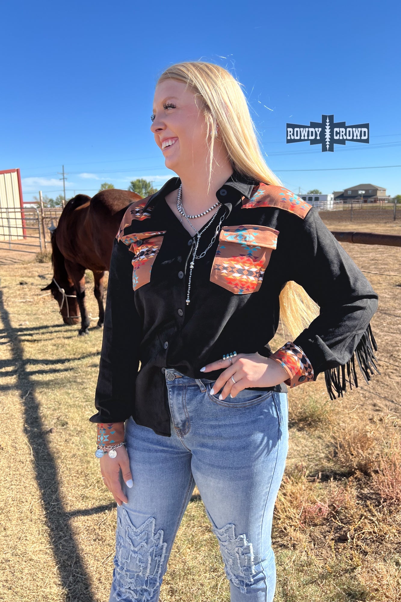 Flatland Fringe Button Up - The Caffeine Cowboy