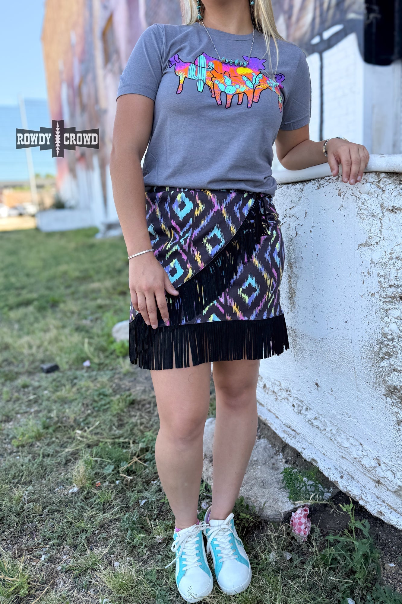 Far Out Fringe Skirt - The Caffeine Cowboy
