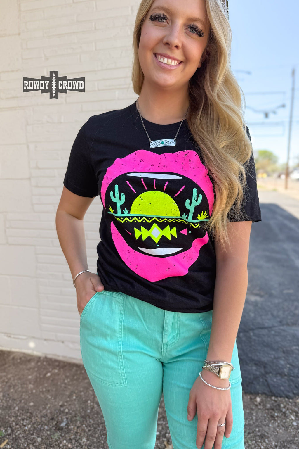 Desert Lips Tee - The Caffeine Cowboy
