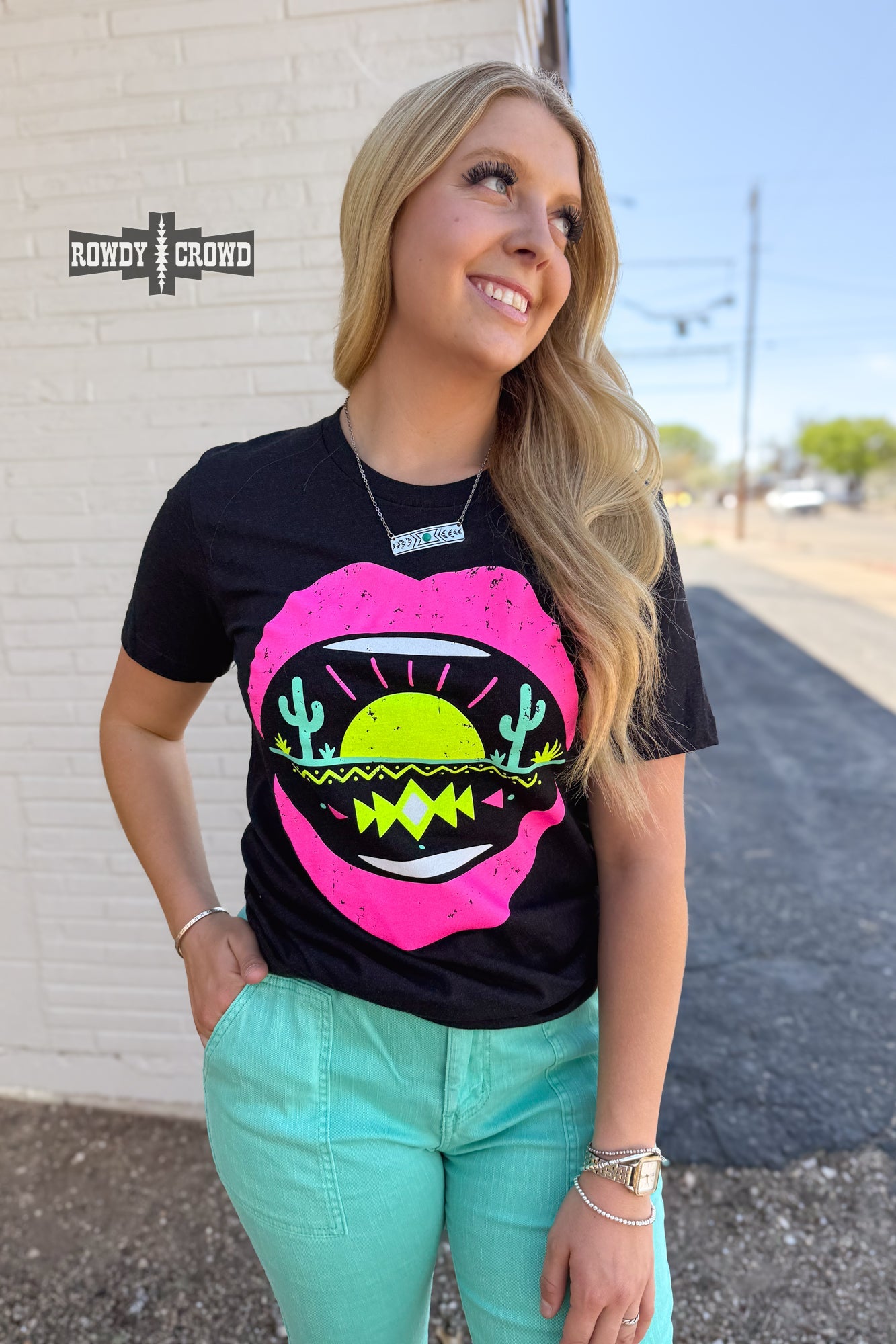 Desert Lips Tee - The Caffeine Cowboy