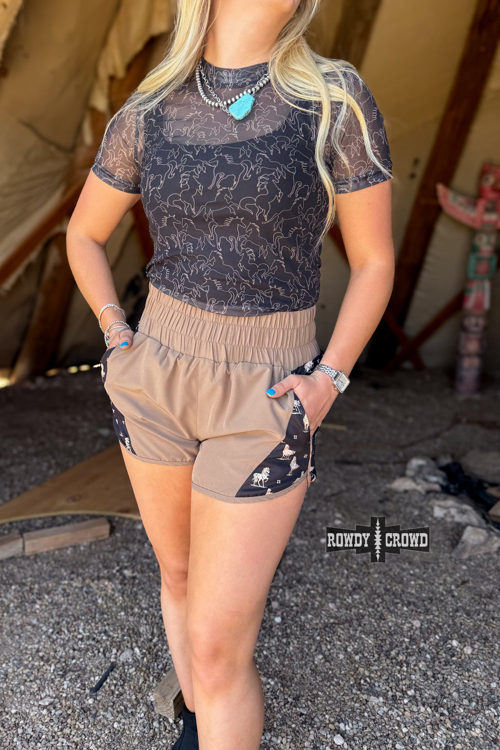 Mustang Ridge Shorts - The Caffeine Cowboy
