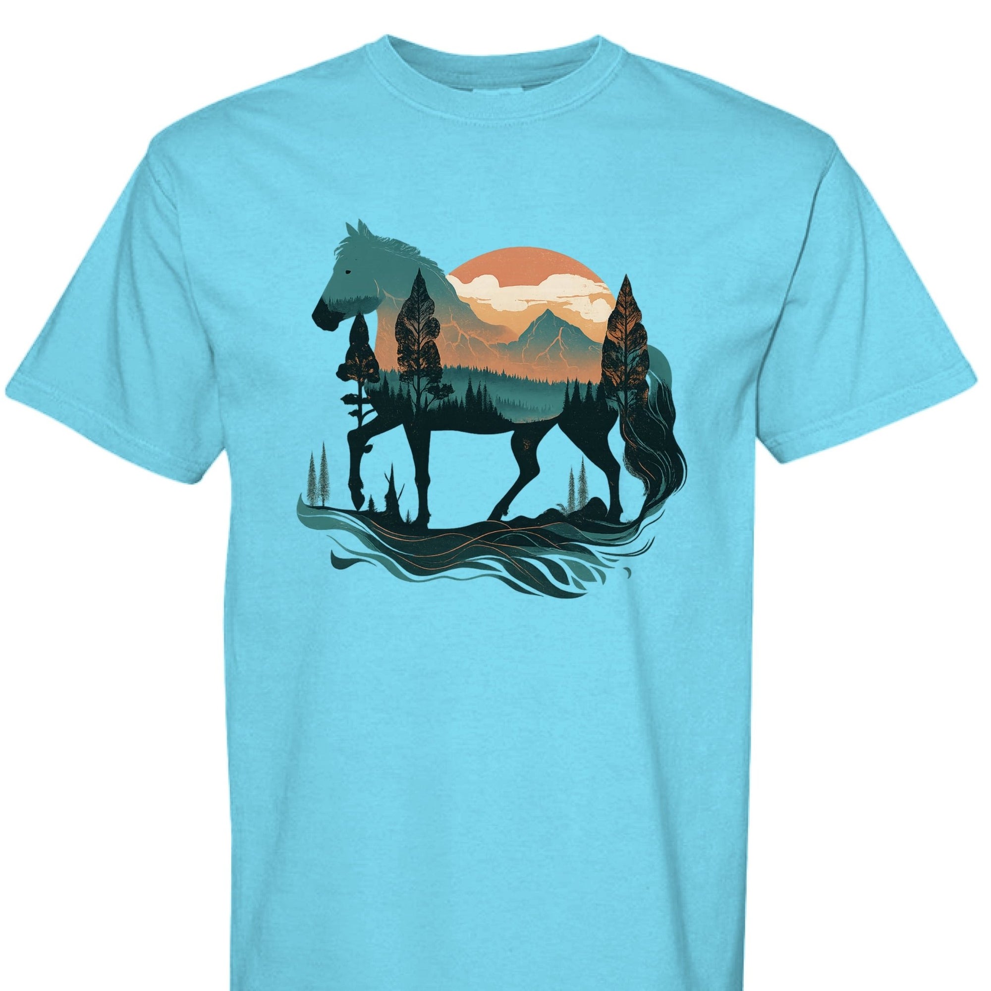Wild Horse Mountain Tee - The Caffeine Cowboy