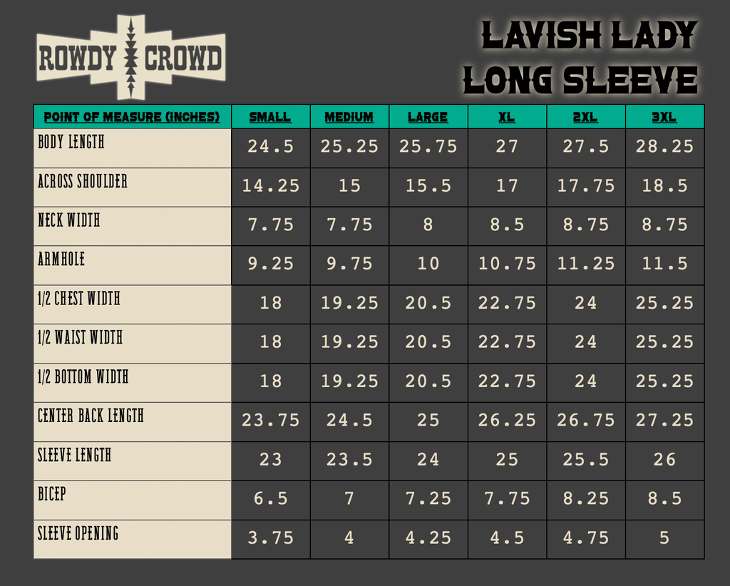 Lavish Lady Long Sleeve - The Caffeine Cowboy