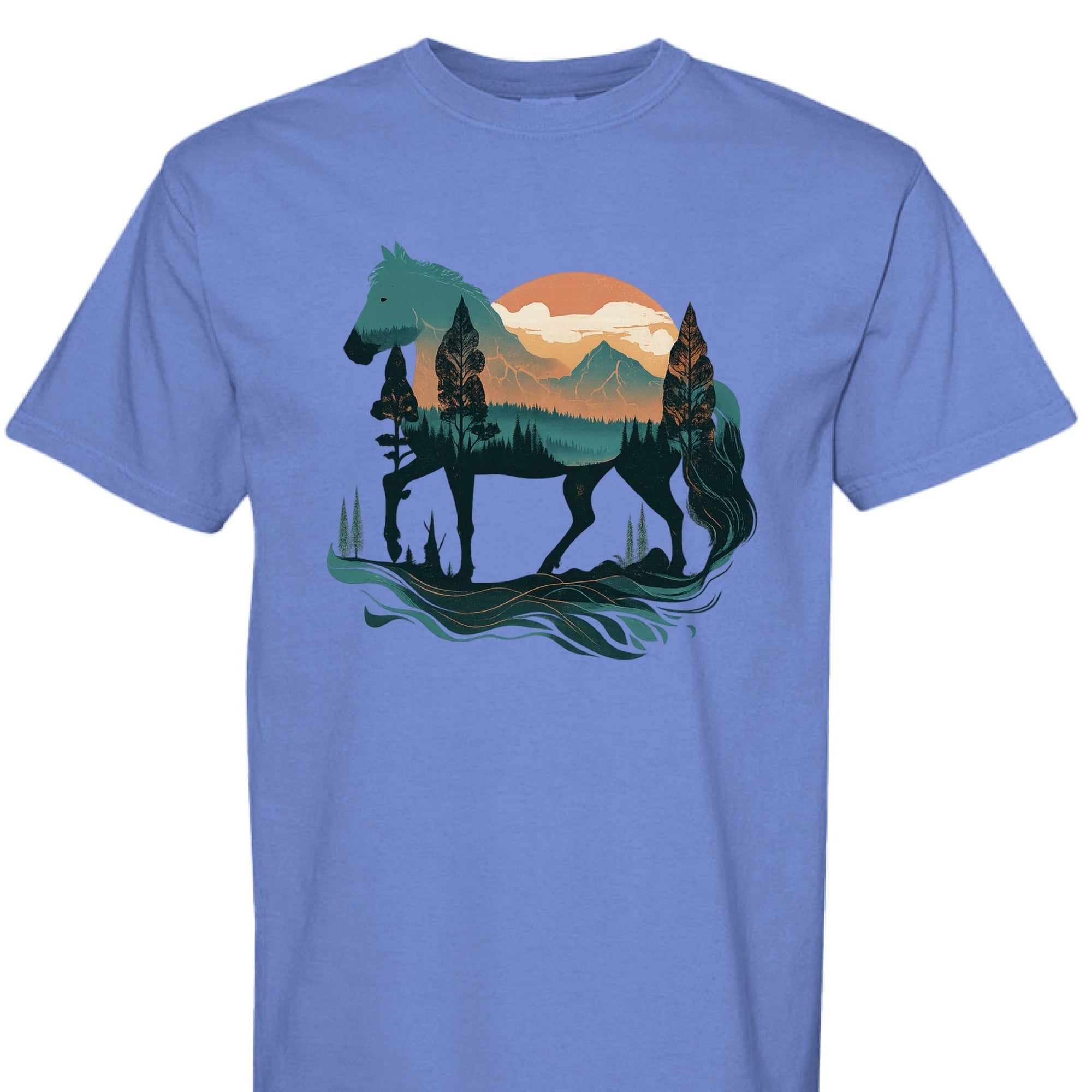 Wild Horse Mountain Tee - The Caffeine Cowboy
