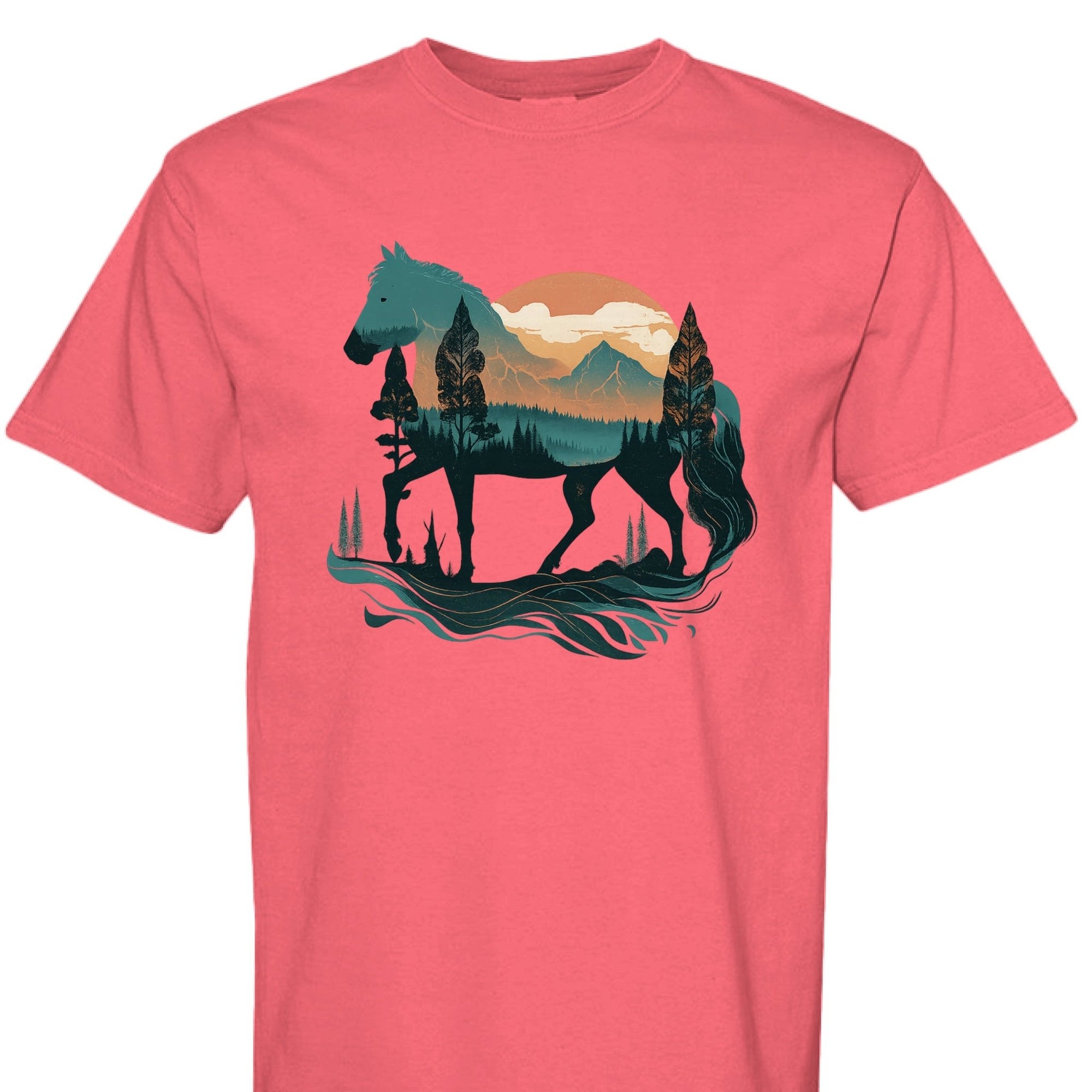 Wild Horse Mountain Tee - The Caffeine Cowboy