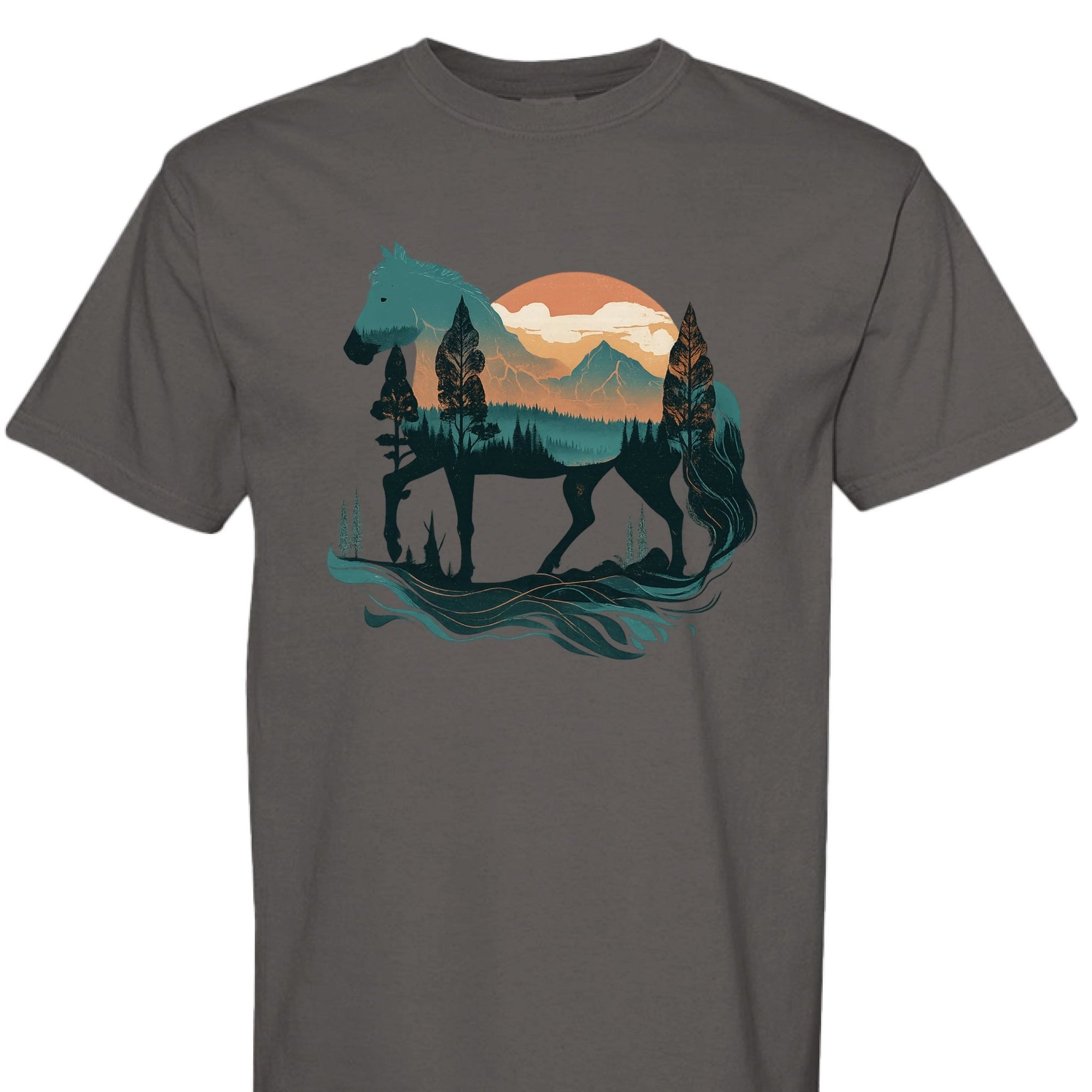 Wild Horse Mountain Tee - The Caffeine Cowboy