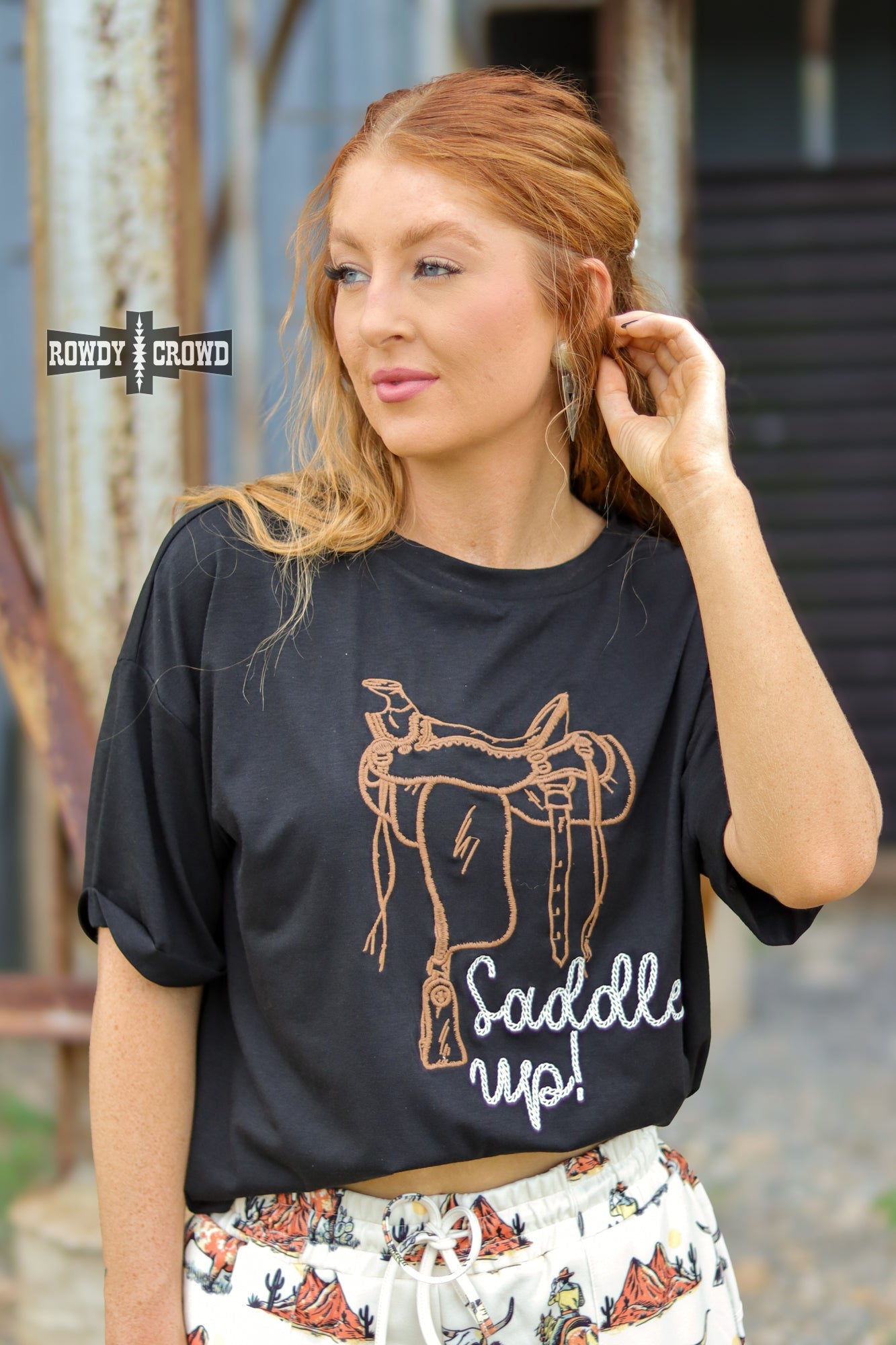 Saddle Up Tee - The Caffeine Cowboy