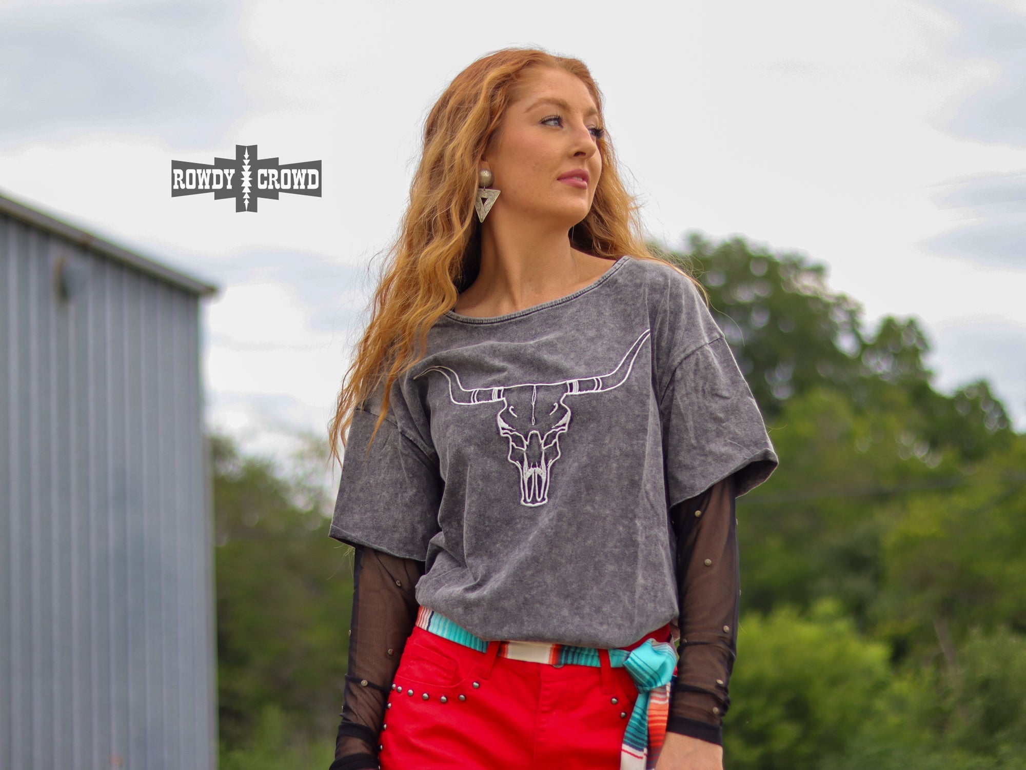 Lone Star Steer Top - The Caffeine Cowboy