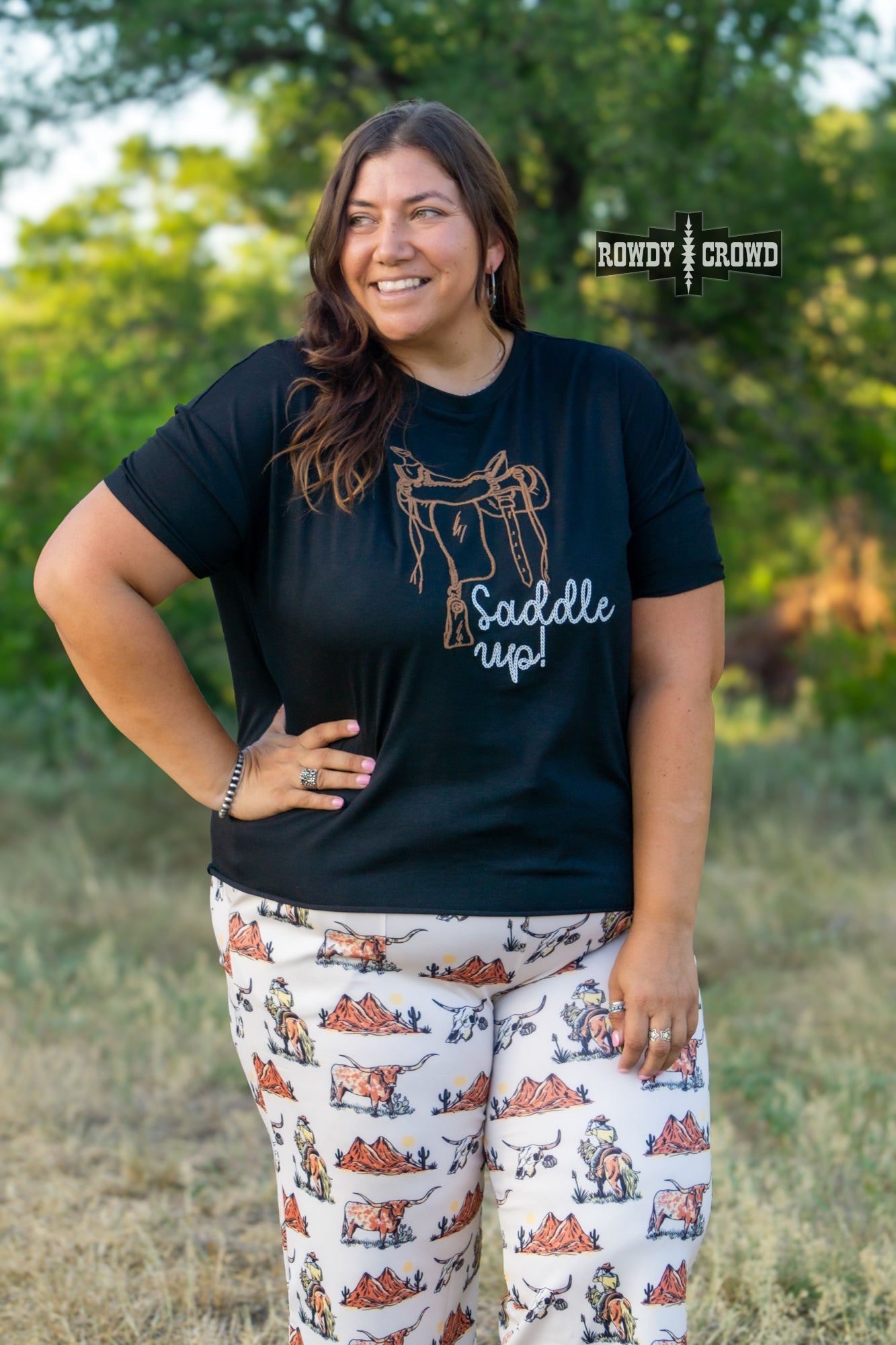 Saddle Up Tee - The Caffeine Cowboy