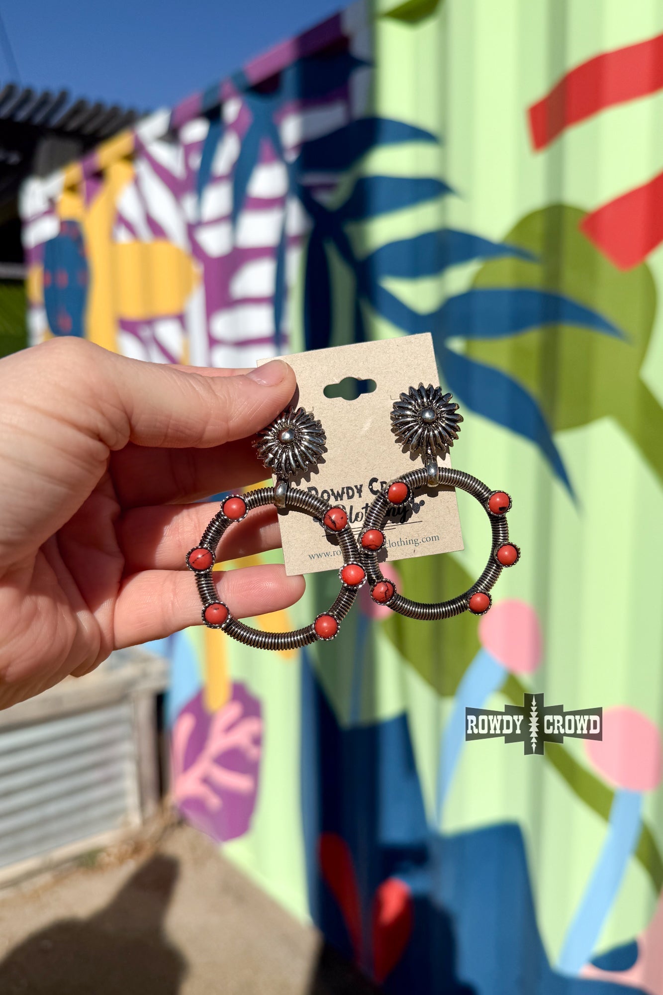 Red Hondo Earrings - The Caffeine Cowboy
