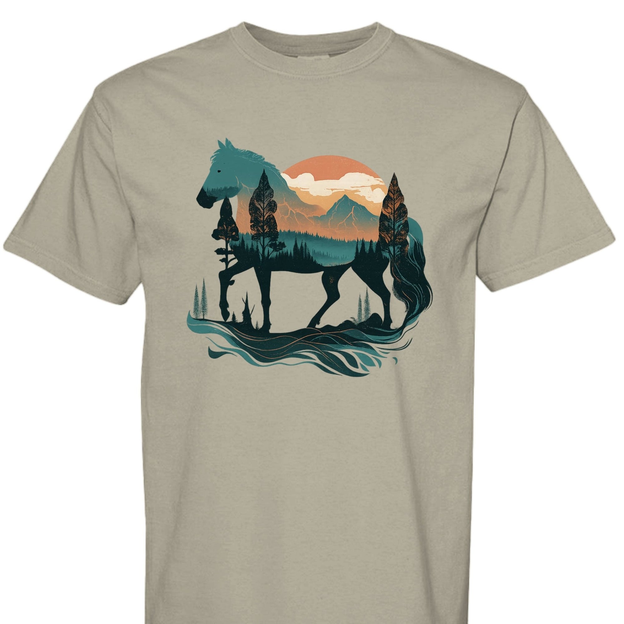 Wild Horse Mountain Tee - The Caffeine Cowboy