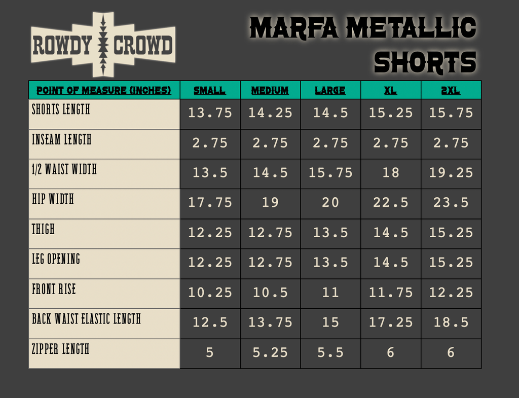 Marfa Metallic Shorts - The Caffeine Cowboy