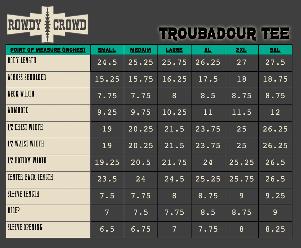Troubadour Tee - The Caffeine Cowboy