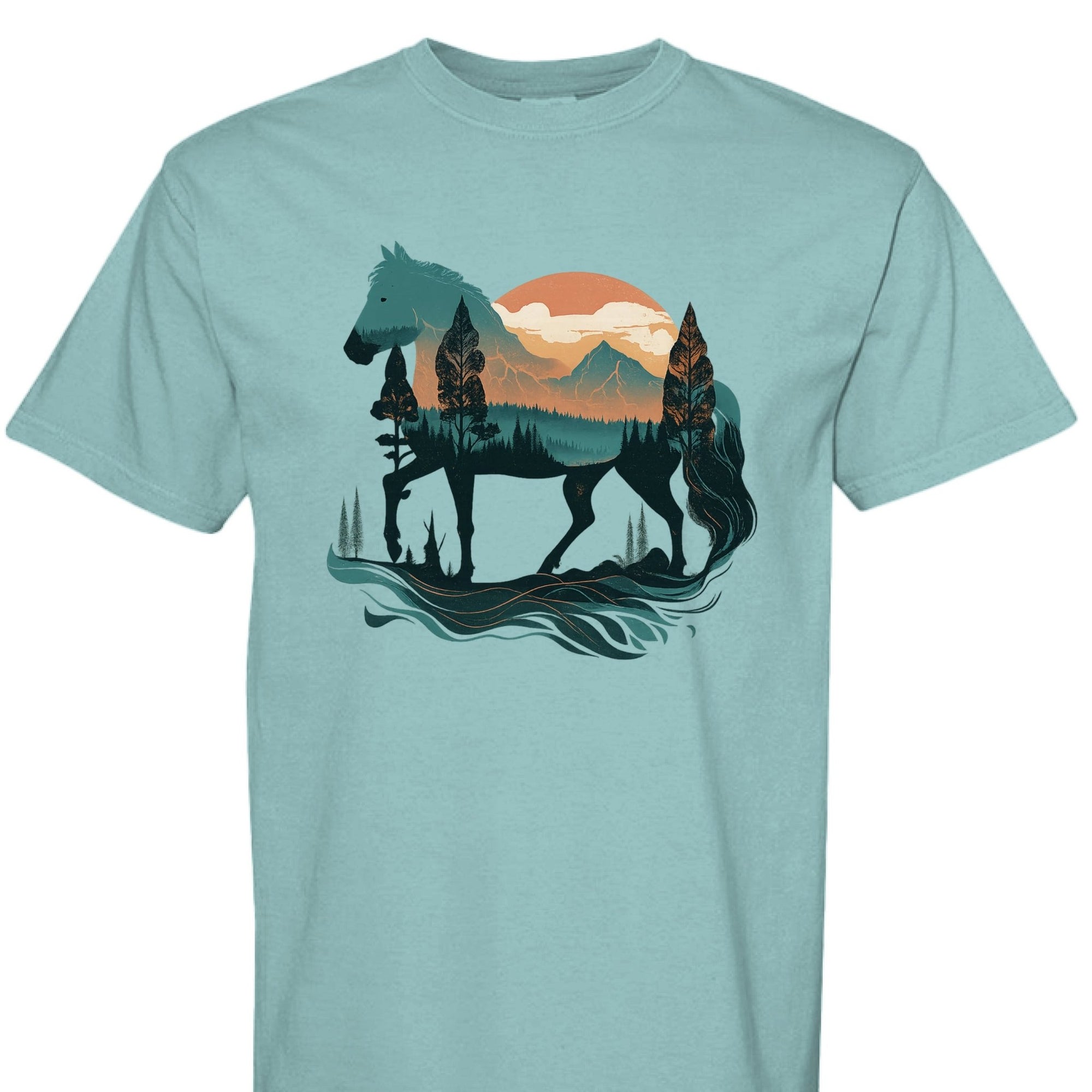 Wild Horse Mountain Tee - The Caffeine Cowboy